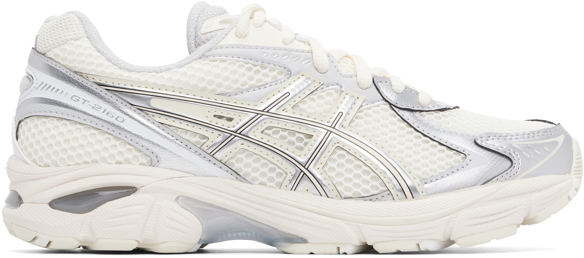 ASICS: Off-White & Silver GT-2160 Sneakers | SSENSE