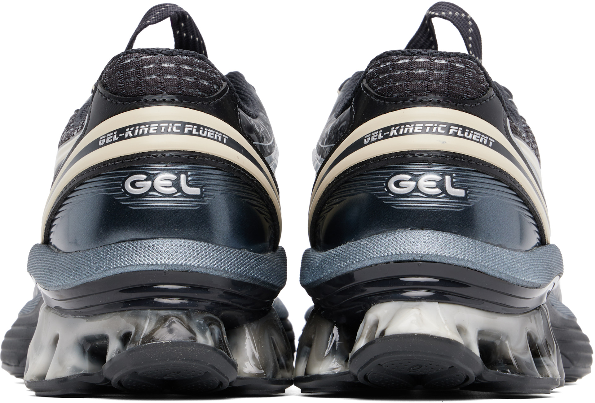 靴 kiko asics GEL-KINETIC FLUENT BLACK ASICS: Black Kiko Kostadinov Edition US6-S Gel-Kinetic Fluent