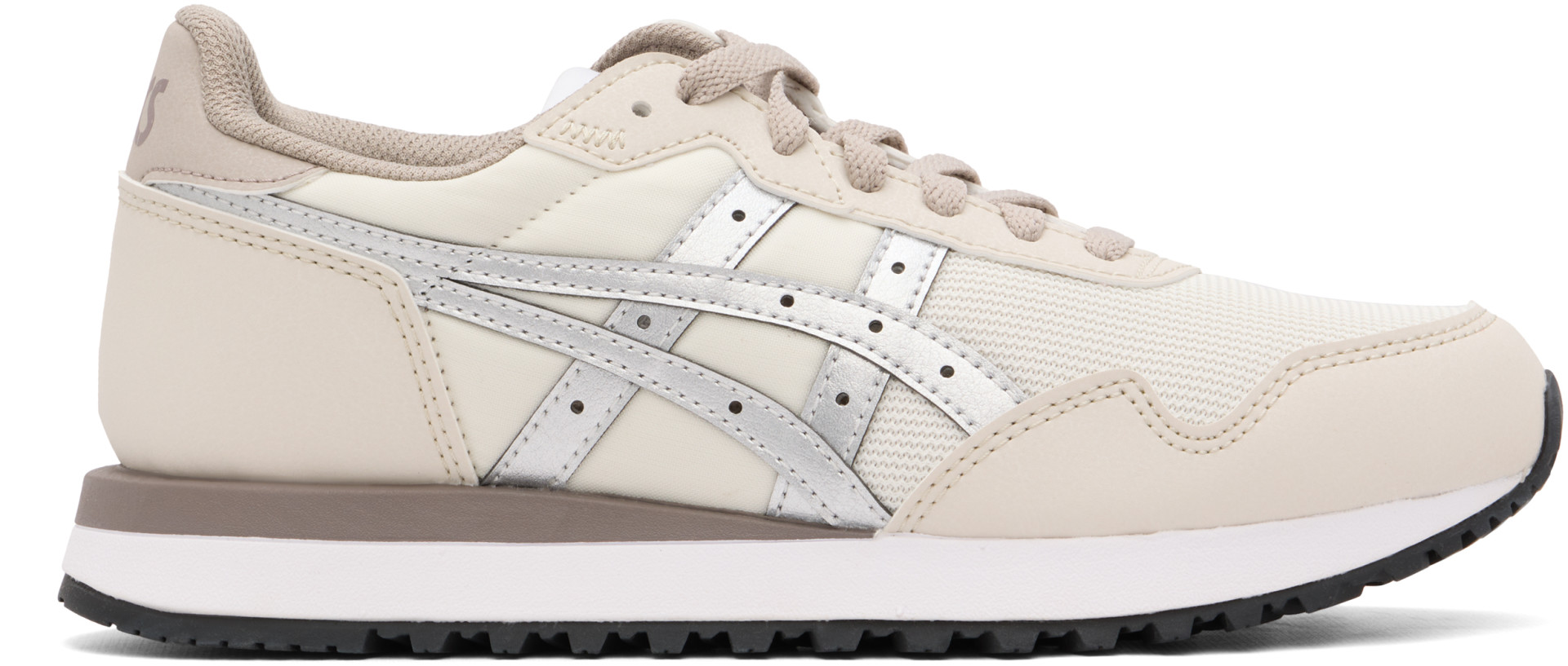 ASICS - Baskets Tiger Runner II blanc cassé et taupe