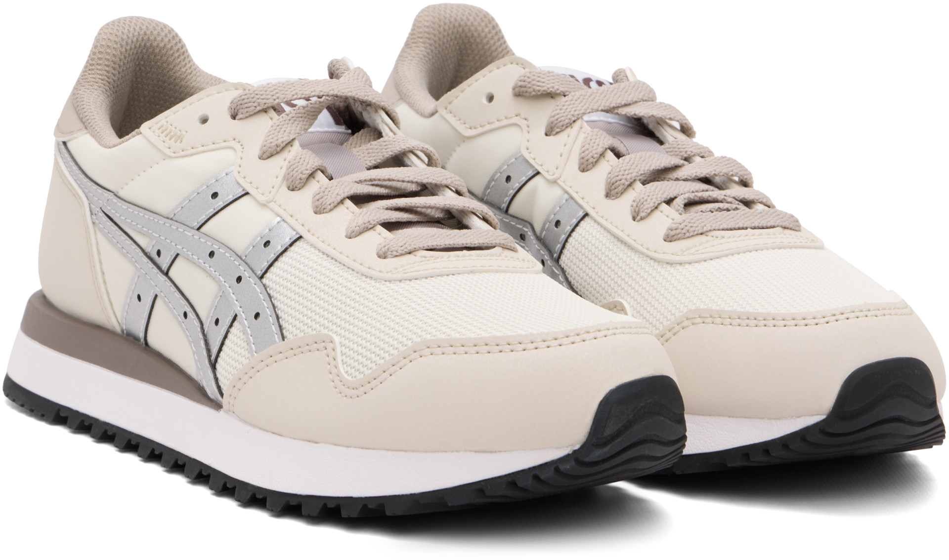 ASICS - Baskets Tiger Runner II blanc cassé et taupe