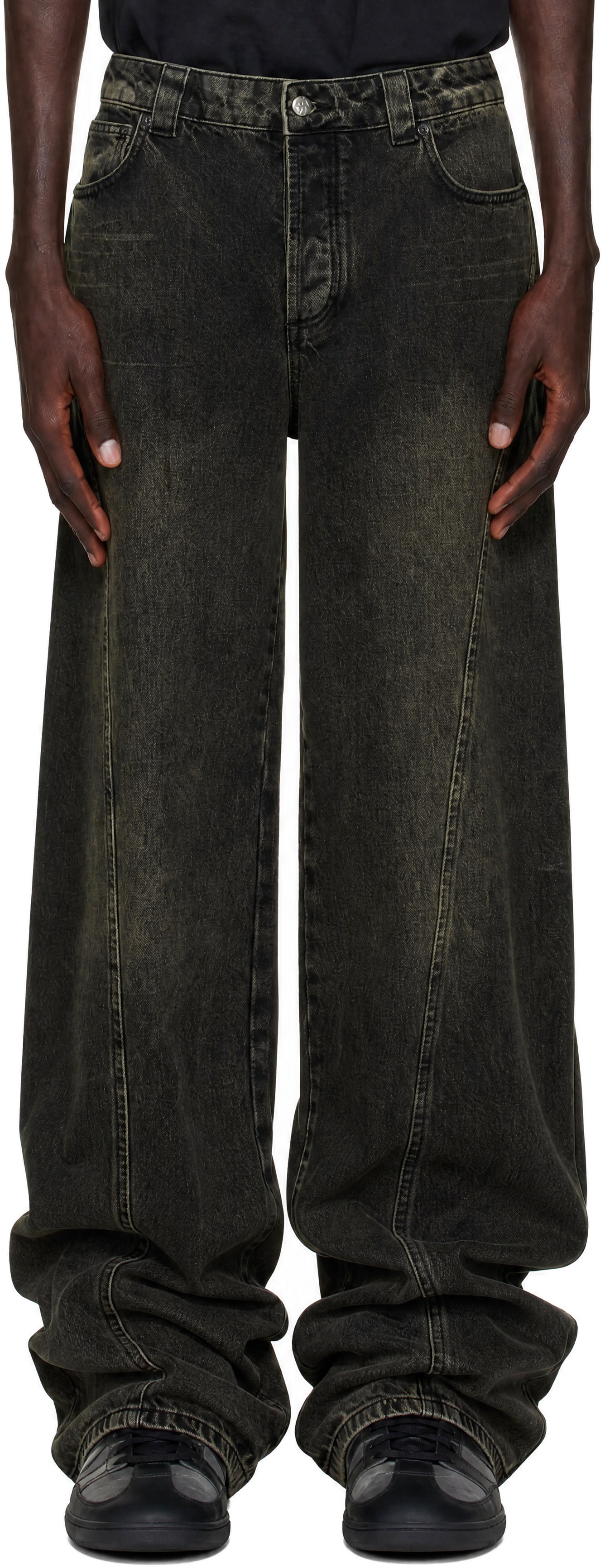 AVAVAV - Brown Shar-Pei Stonewashed Jeans