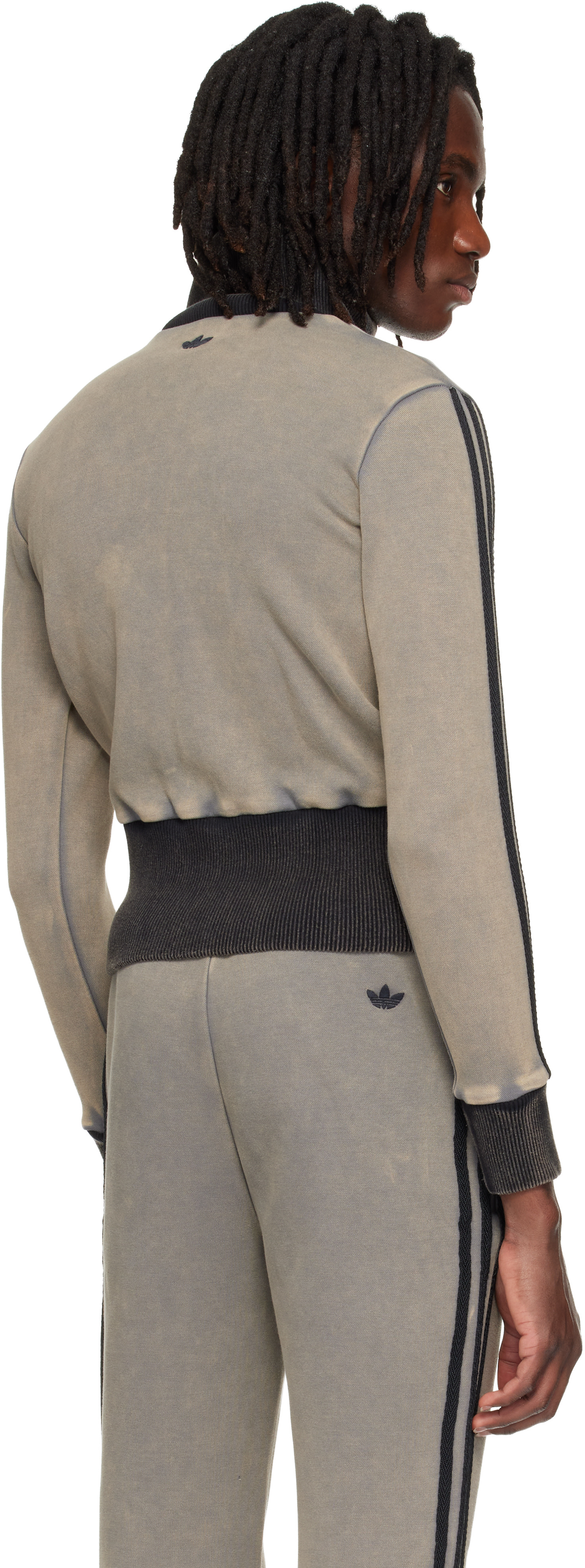 AVAVAV - Gray adidas Originals Edition Cropped Track Jacket