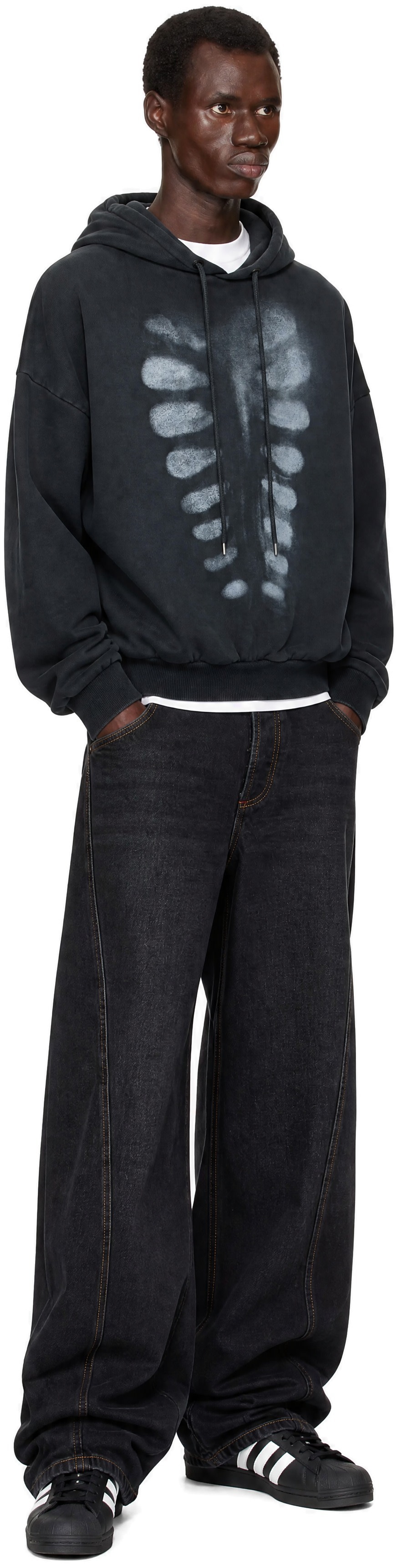 AVAVAV - Pull à capuche X-Ray noir