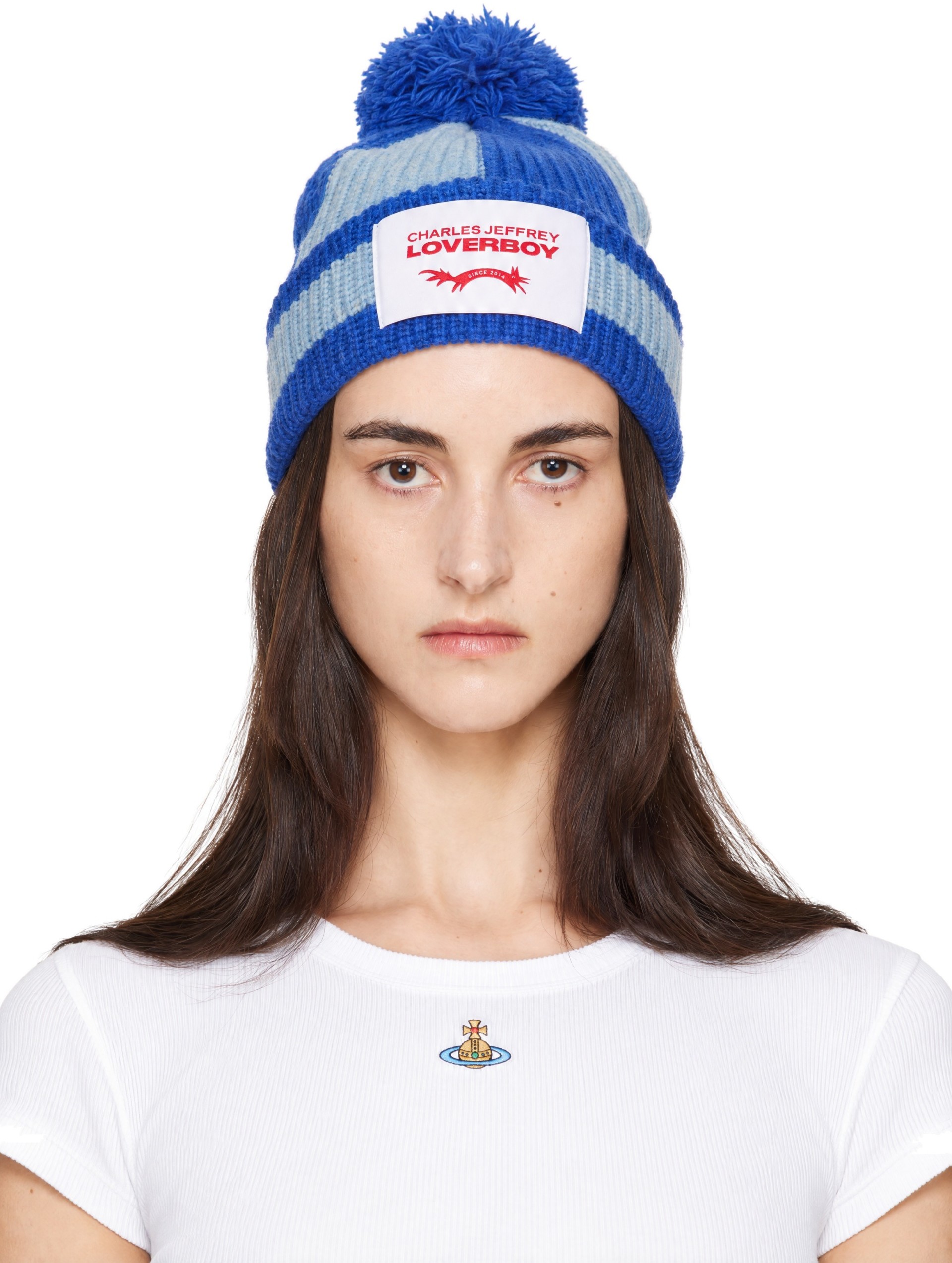 Charles Jeffrey LOVERBOY - Bonnet bleu à pompon