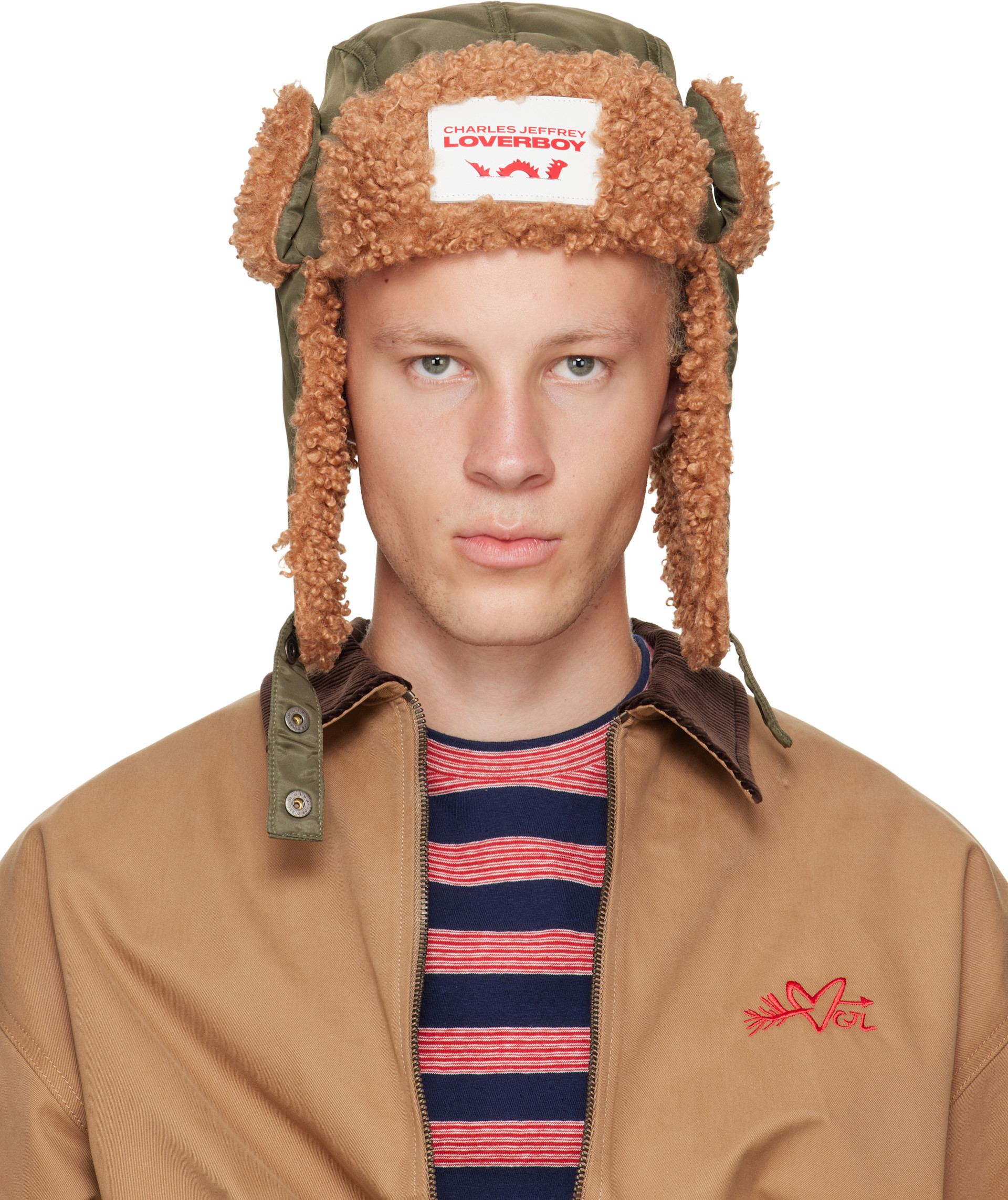 Charles Jeffrey LOVERBOY - カーキ Trapper ハット