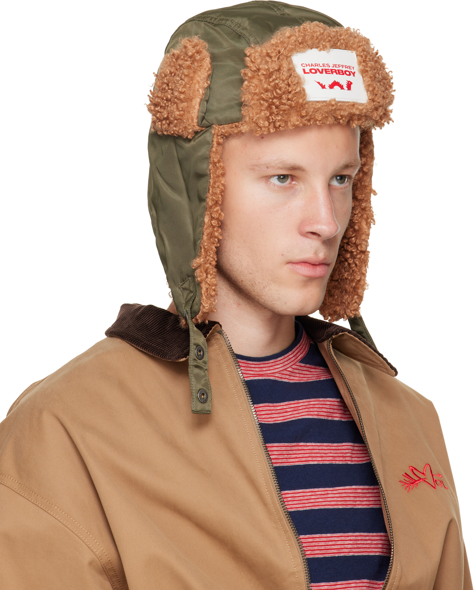 Charles Jeffrey LOVERBOY - カーキ Trapper ハット