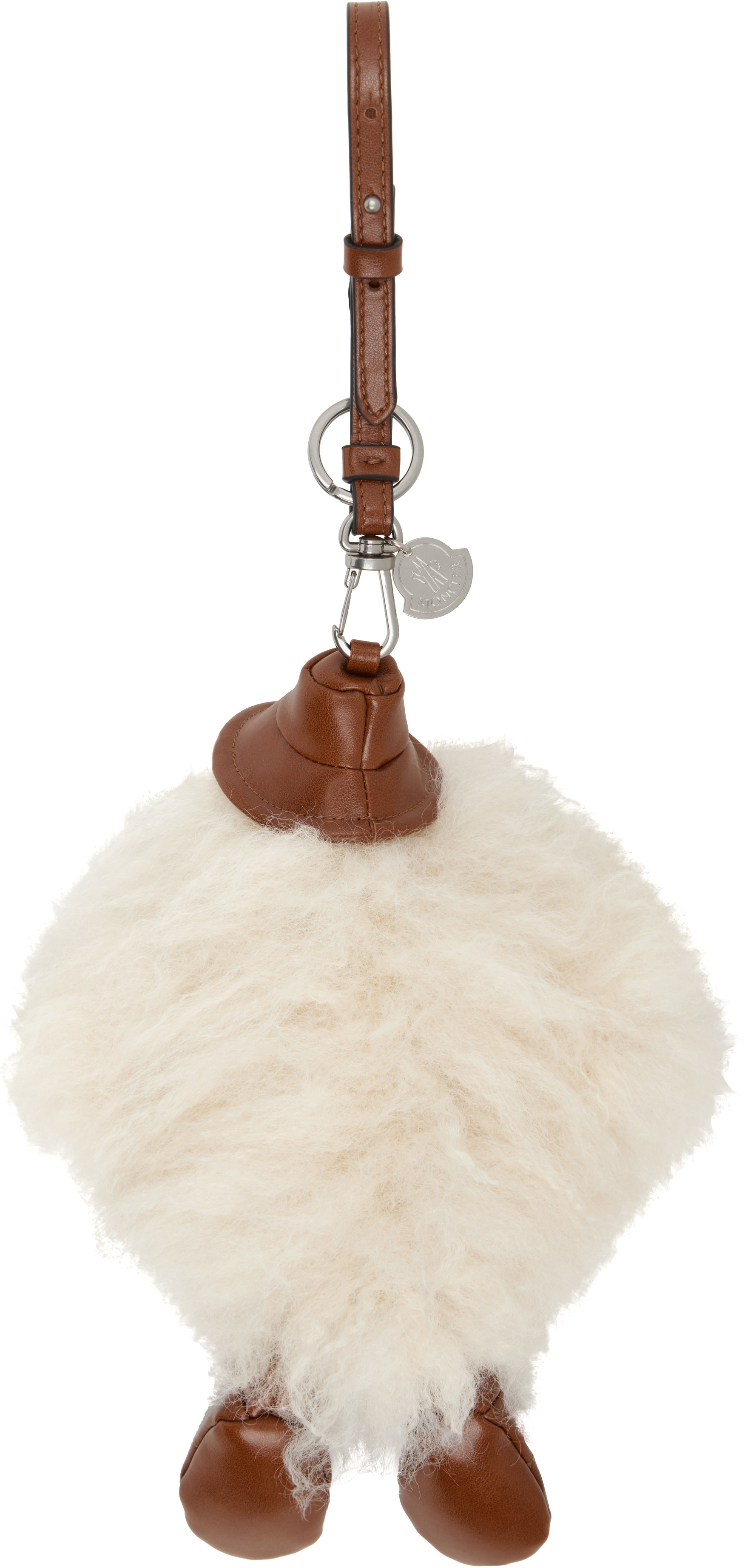 Moncler - Brown & Off-White MonDuck Keychain