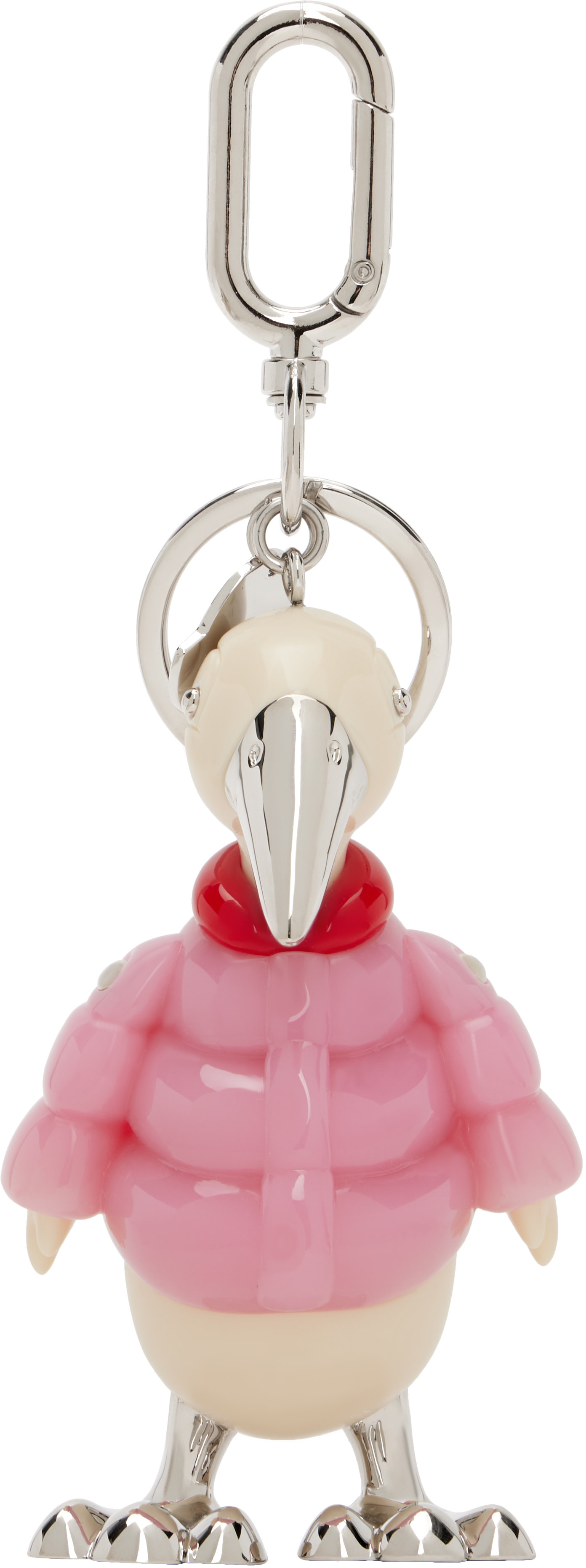 Moncler - Breloque pour sac graphique rose