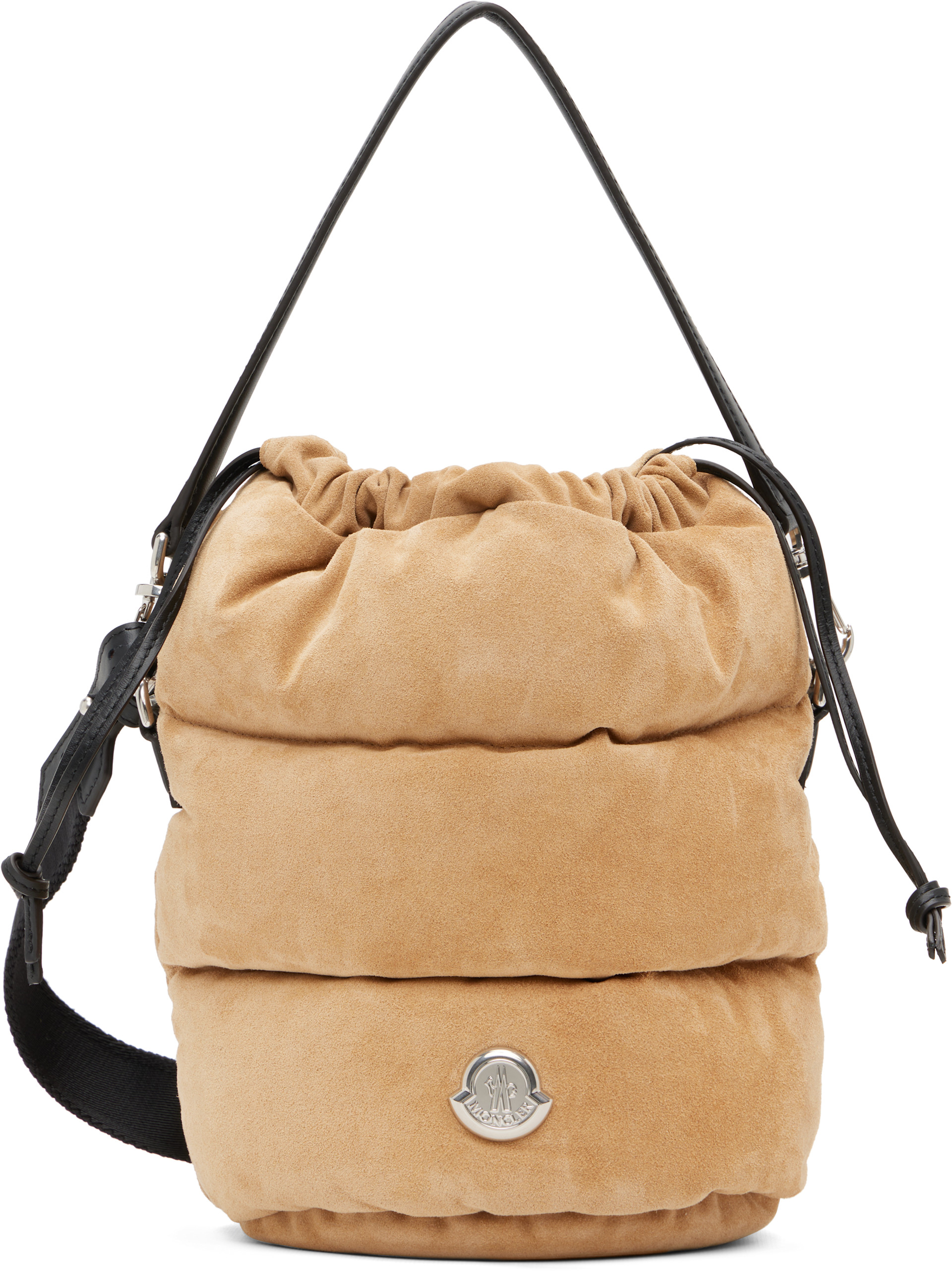 Moncler - Sac seau Caradoc brun clair
