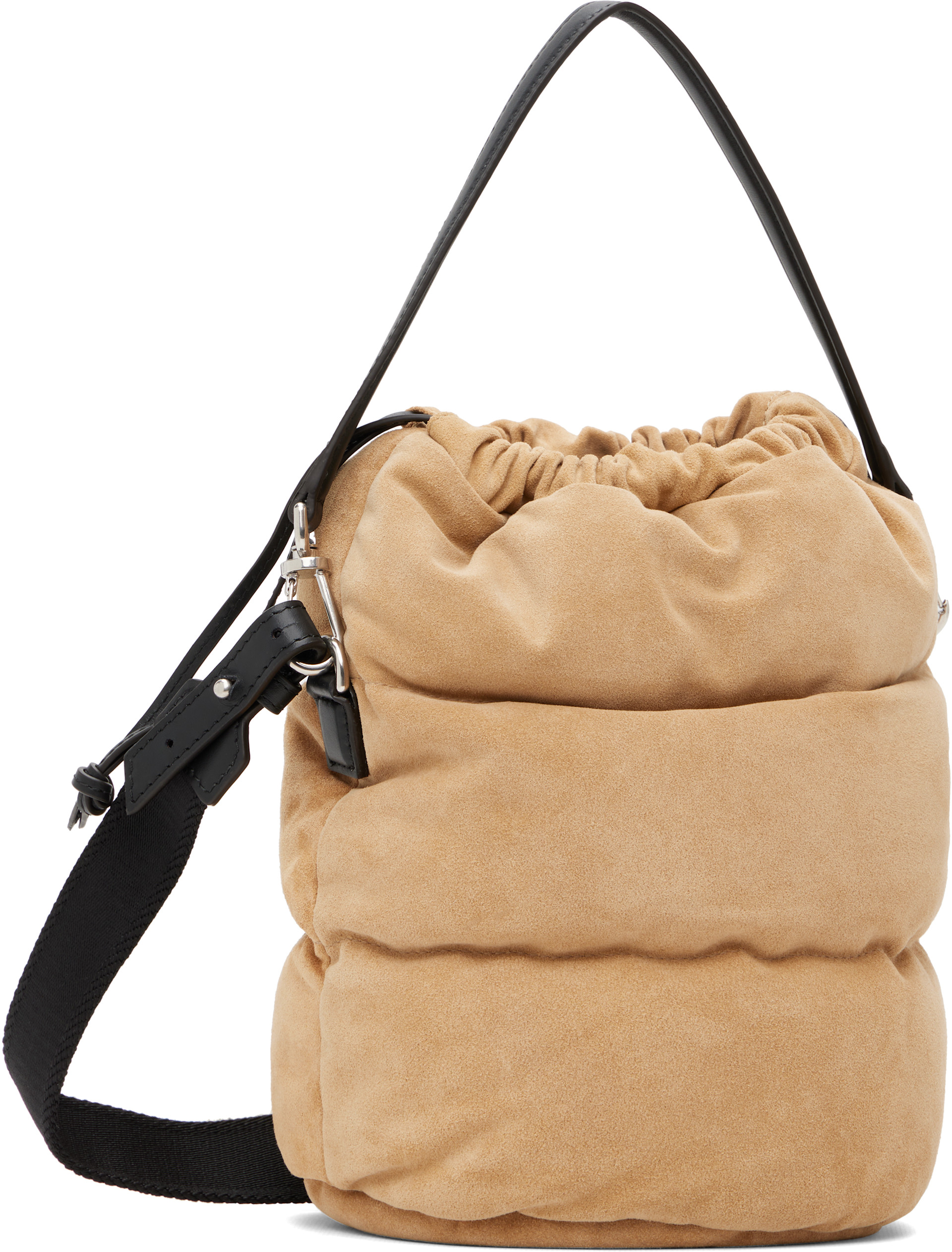 Moncler - Sac seau Caradoc brun clair