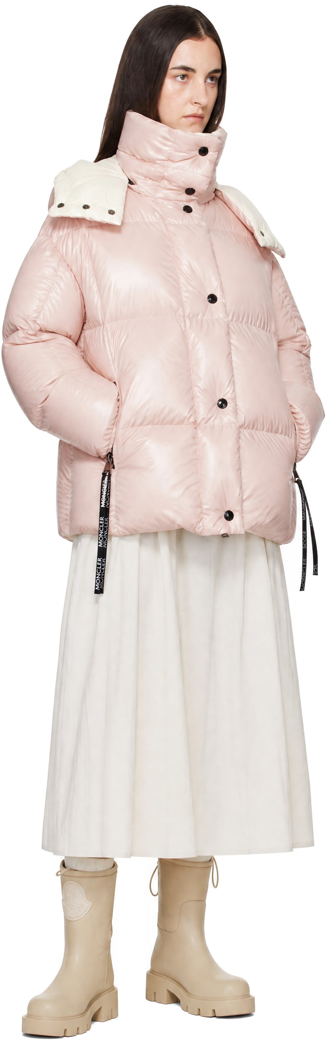 Moncler - 핑크 파라나 다운 재킷