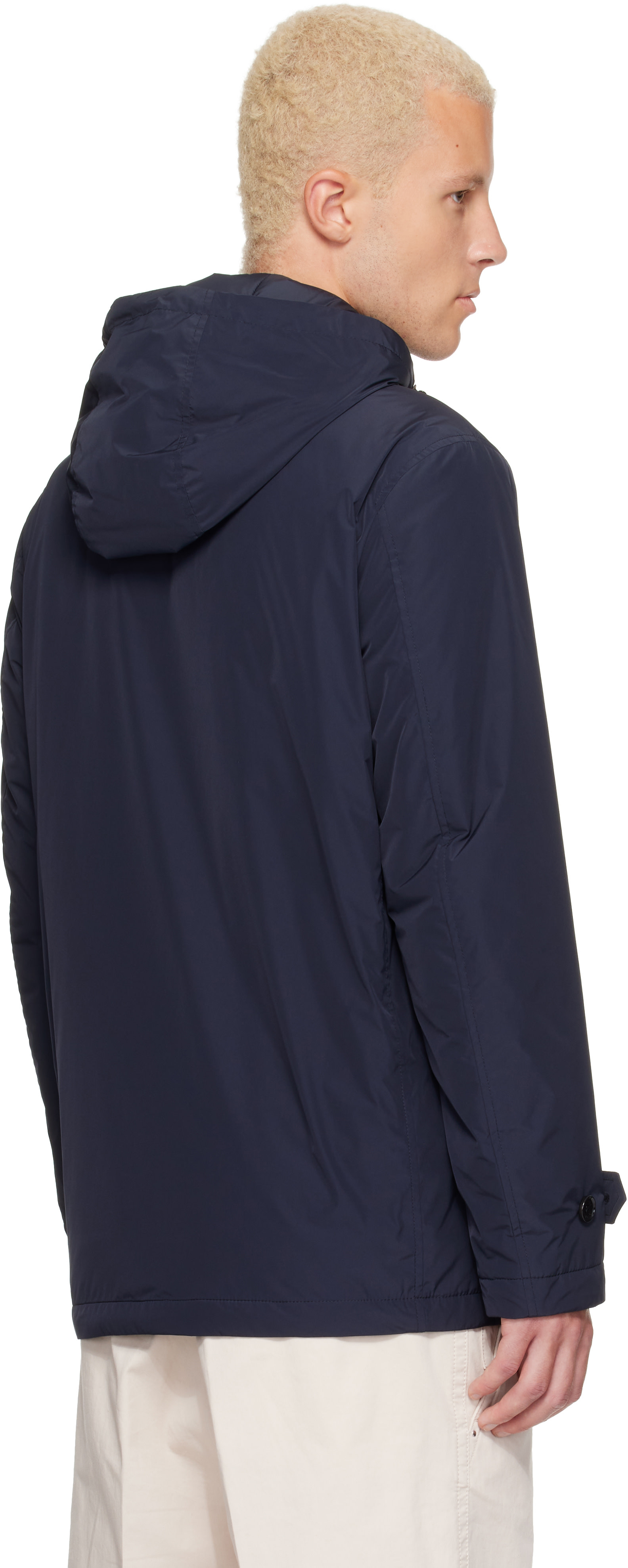 Moncler - Navy Evrine Hooded Down Parka Jacket