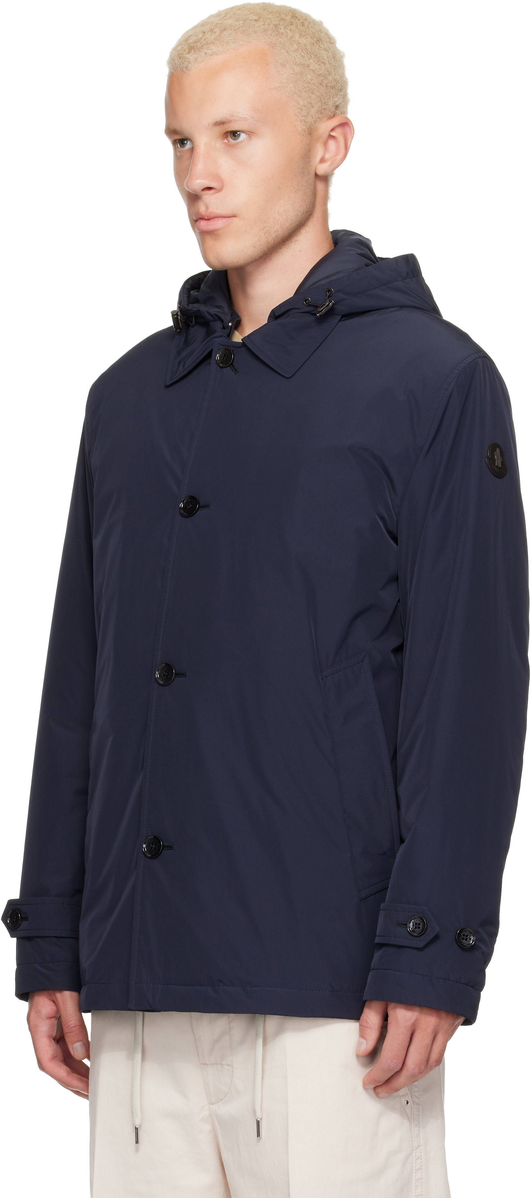 Moncler - Navy Evrine Hooded Down Parka Jacket