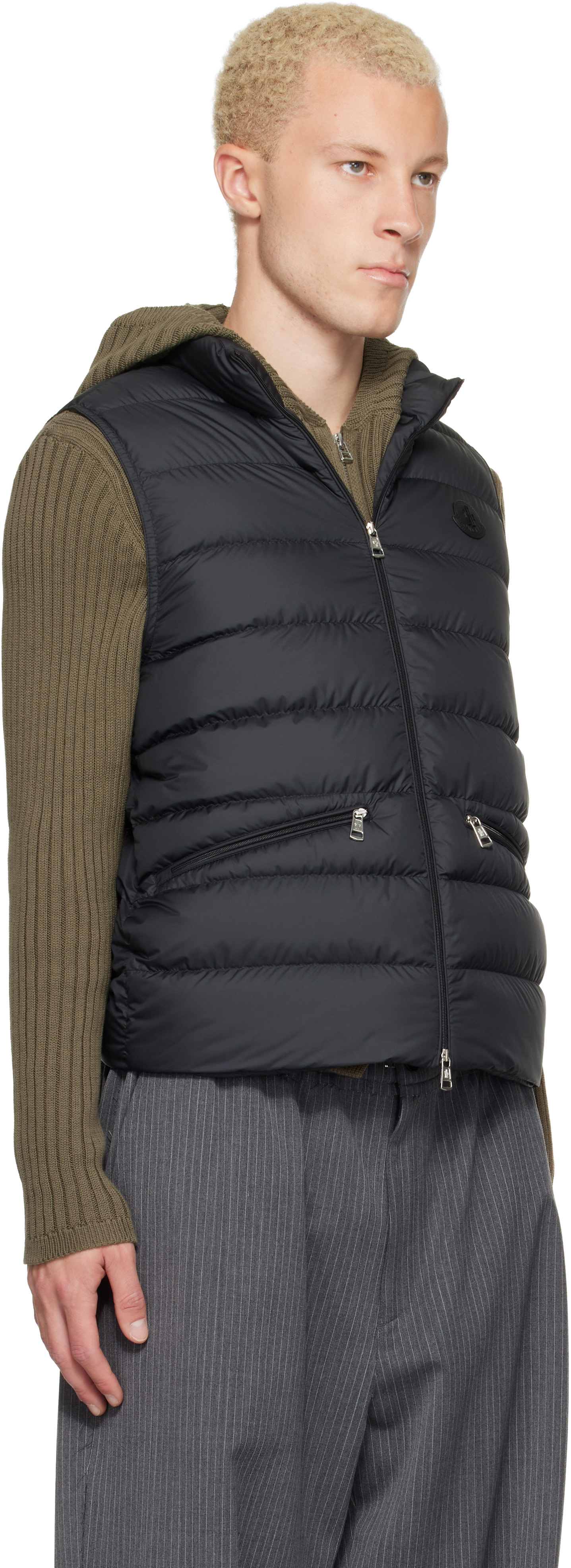 Moncler - 블랙 트리옴팬 다운 베스트