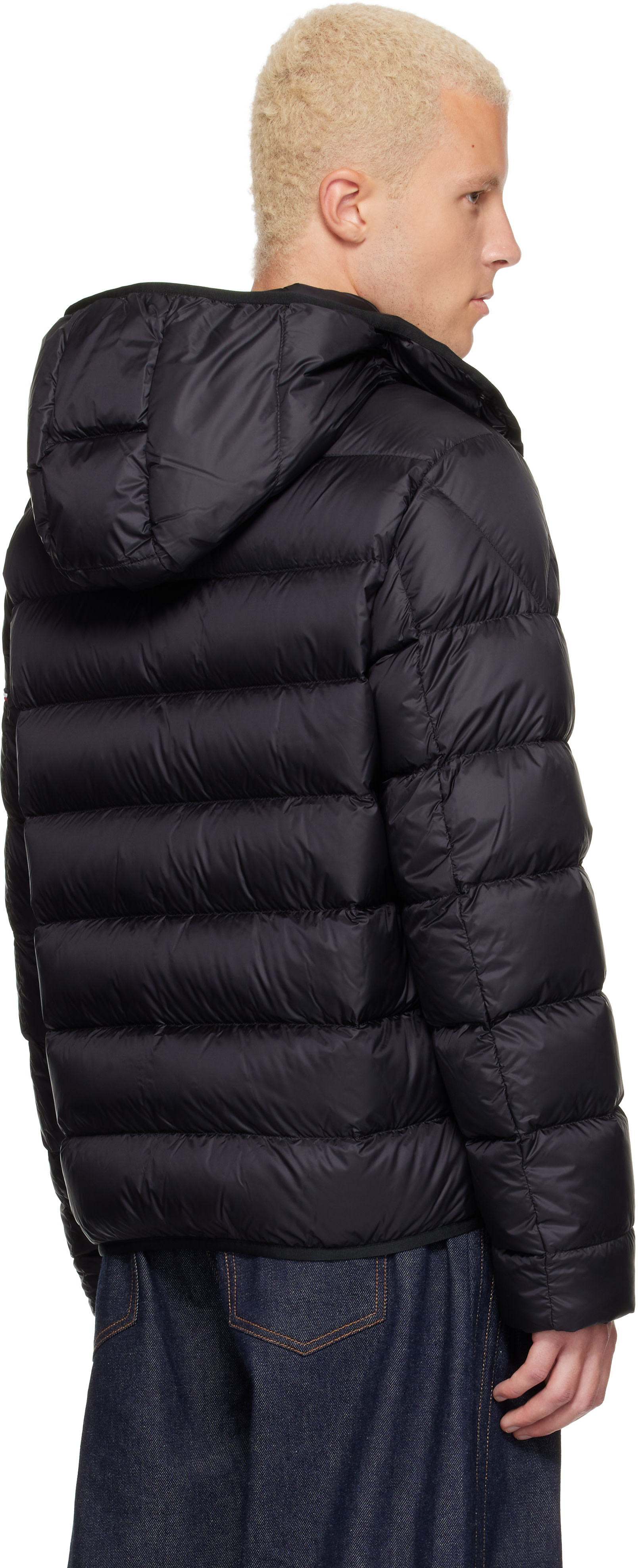 Moncler - 黑色 Ravenlock 连帽羽绒夹克