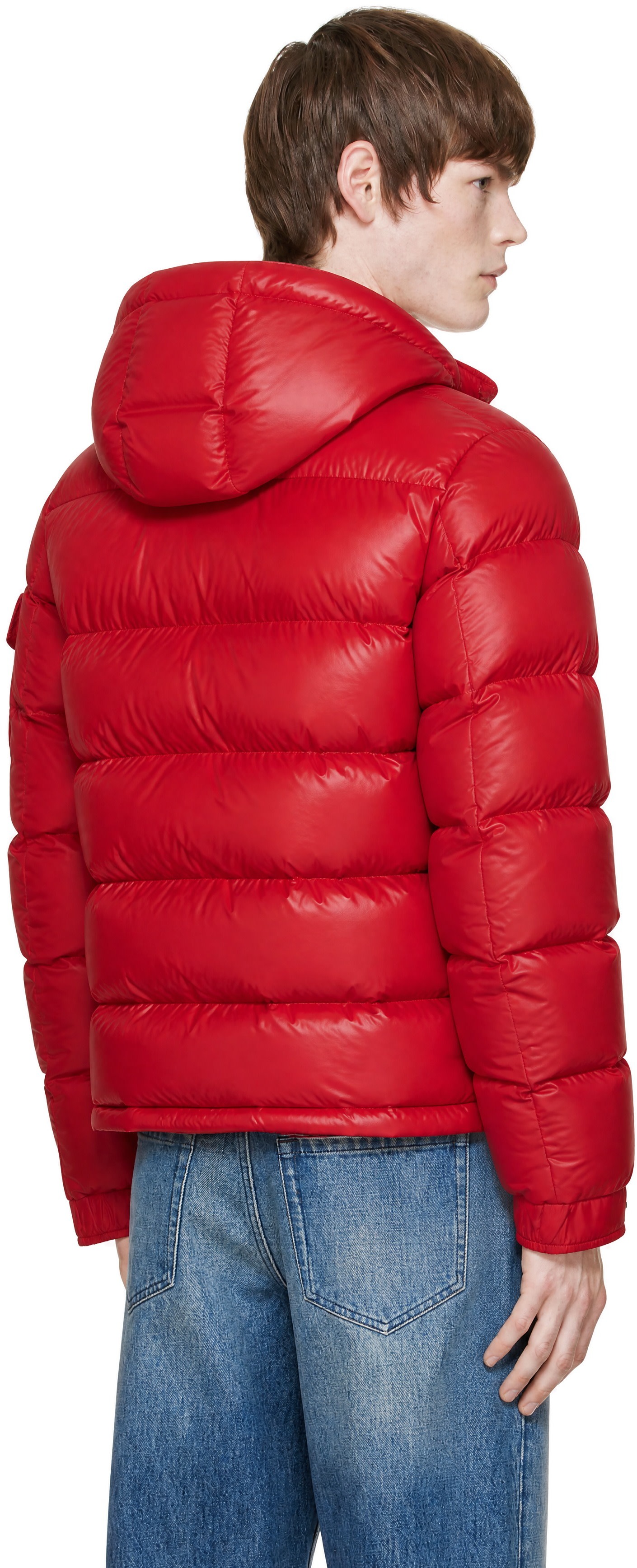 Moncler - Red Maya Hooded Short Down Jacket