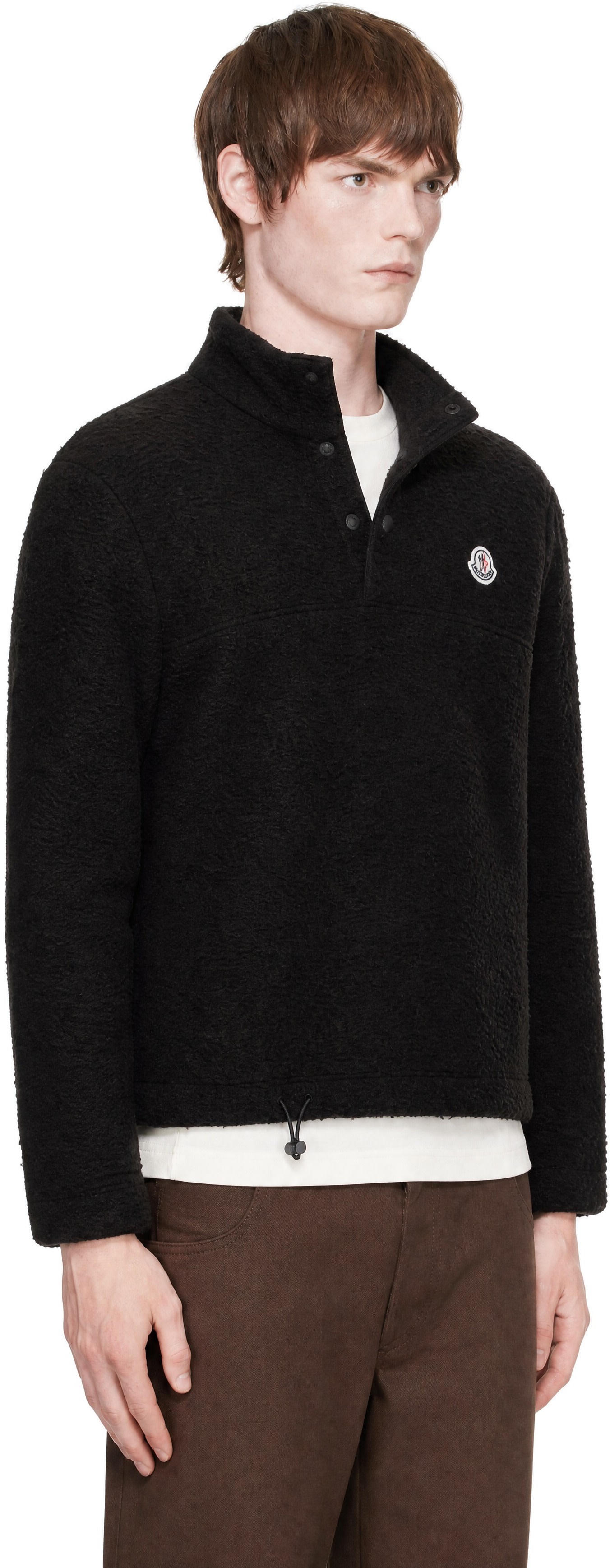 Moncler - Brown Half-Button Wool Sweater