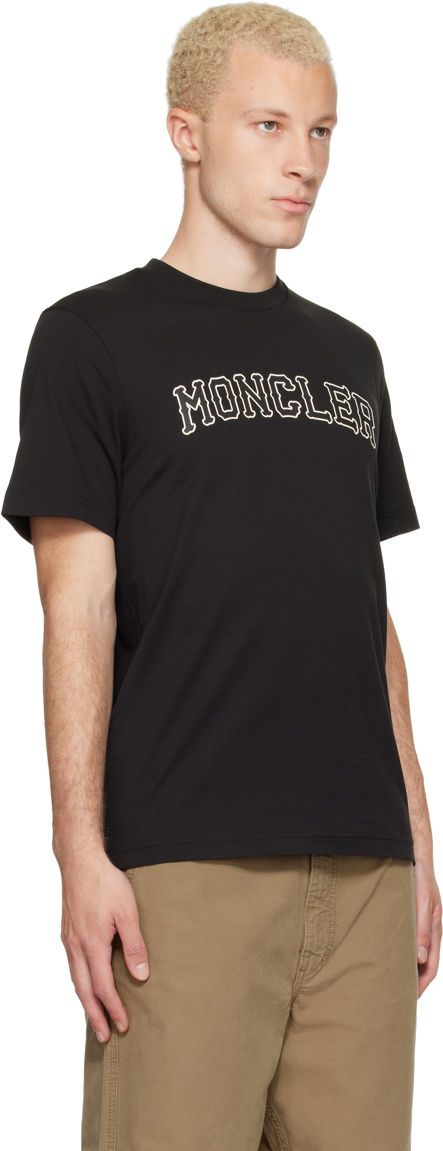 【希少】MONCLER　23ss　Tシャツ　ブラック　3XL(4L) Moncler: Black S/S T-shirt | SSENSE