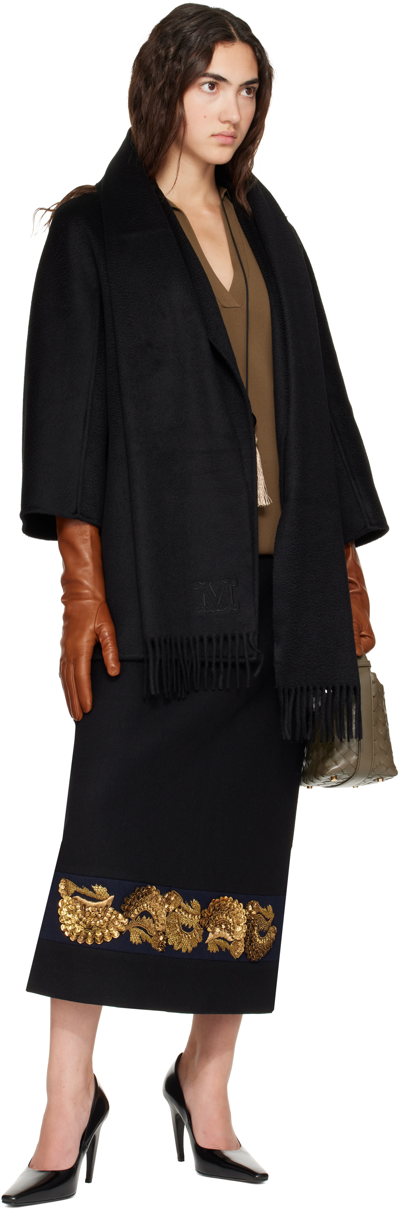 Max Mara - Écharpe Dalia noire