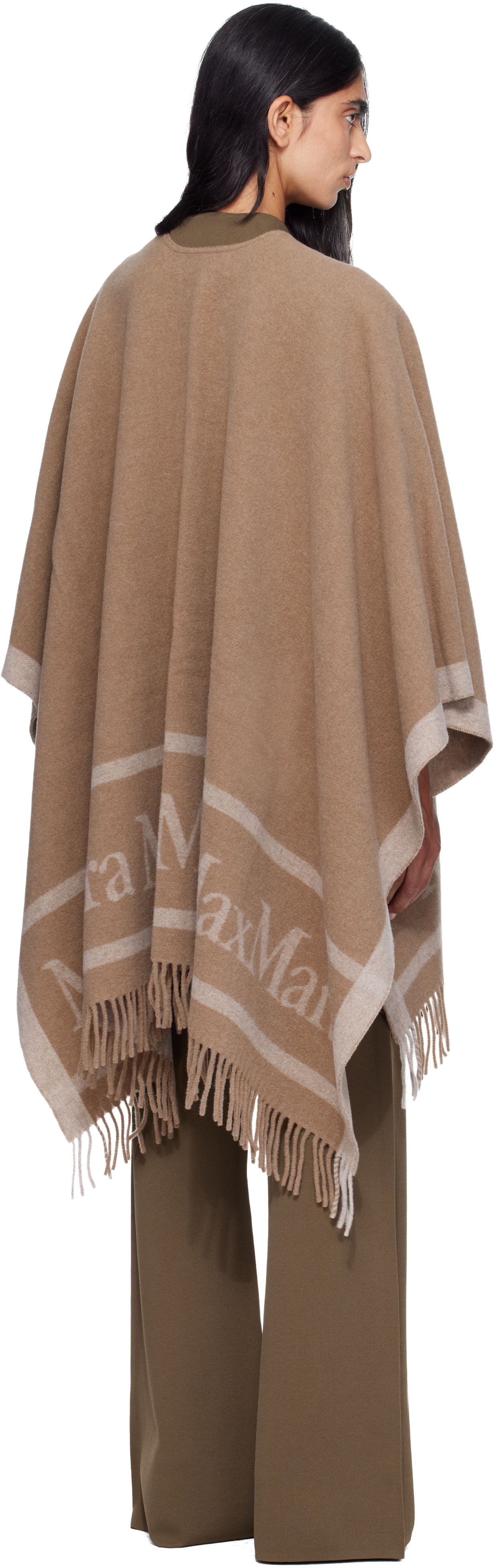 Max Mara: Brown Hildestole Scarf | SSENSE