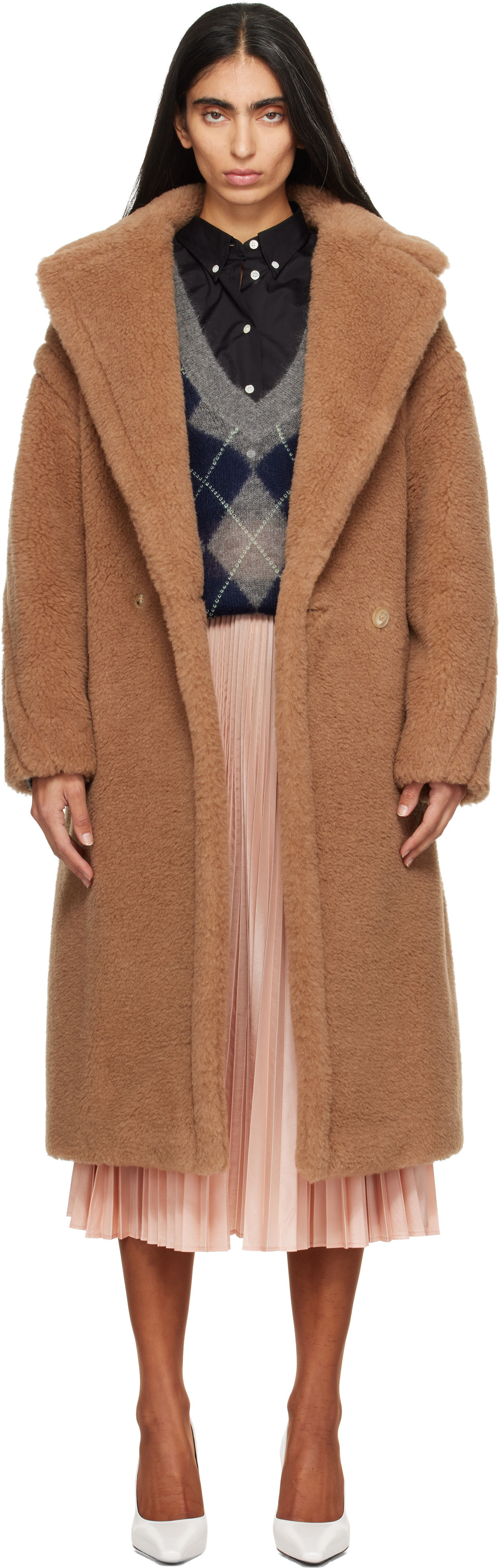 Max Mara - Tan Teddy Wool Coat