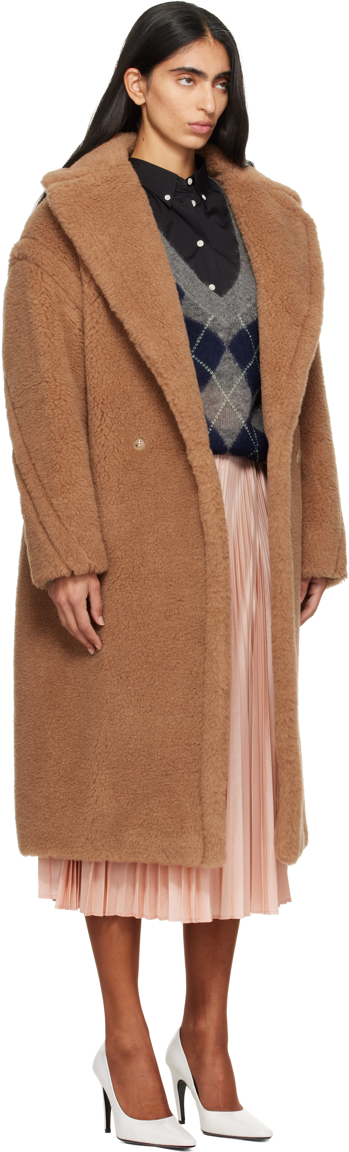 Max Mara - Tan Teddy Wool Coat
