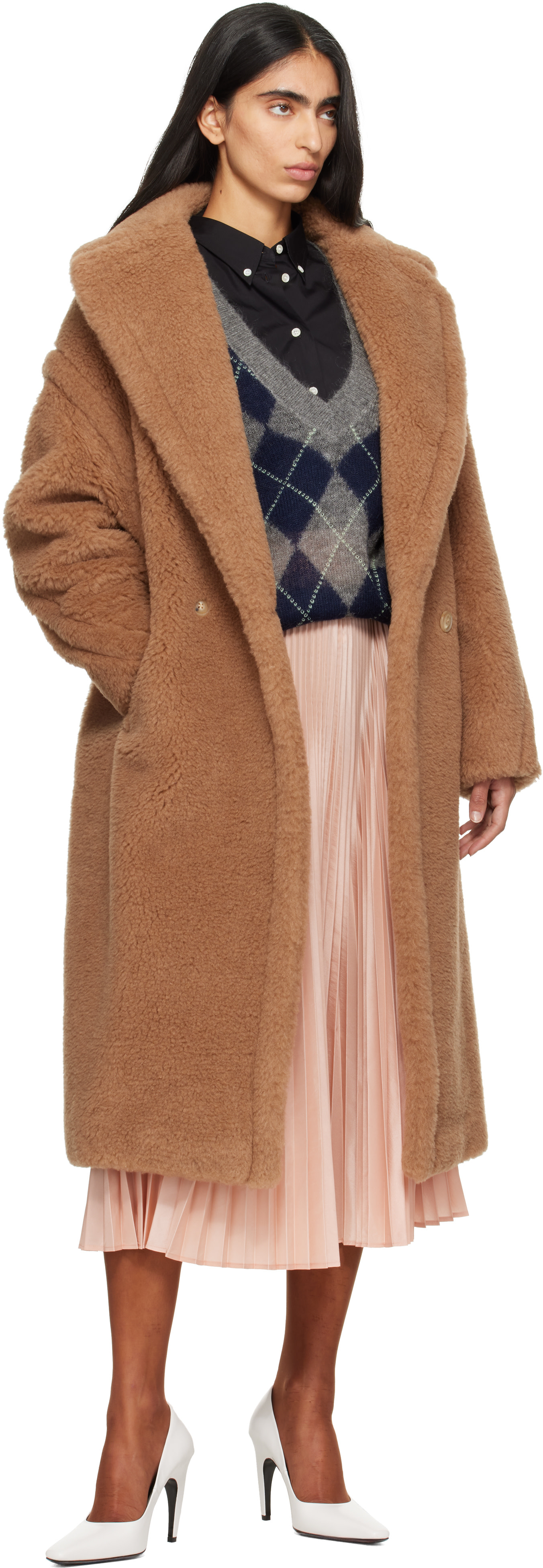 Max Mara - Tan Teddy Wool Coat