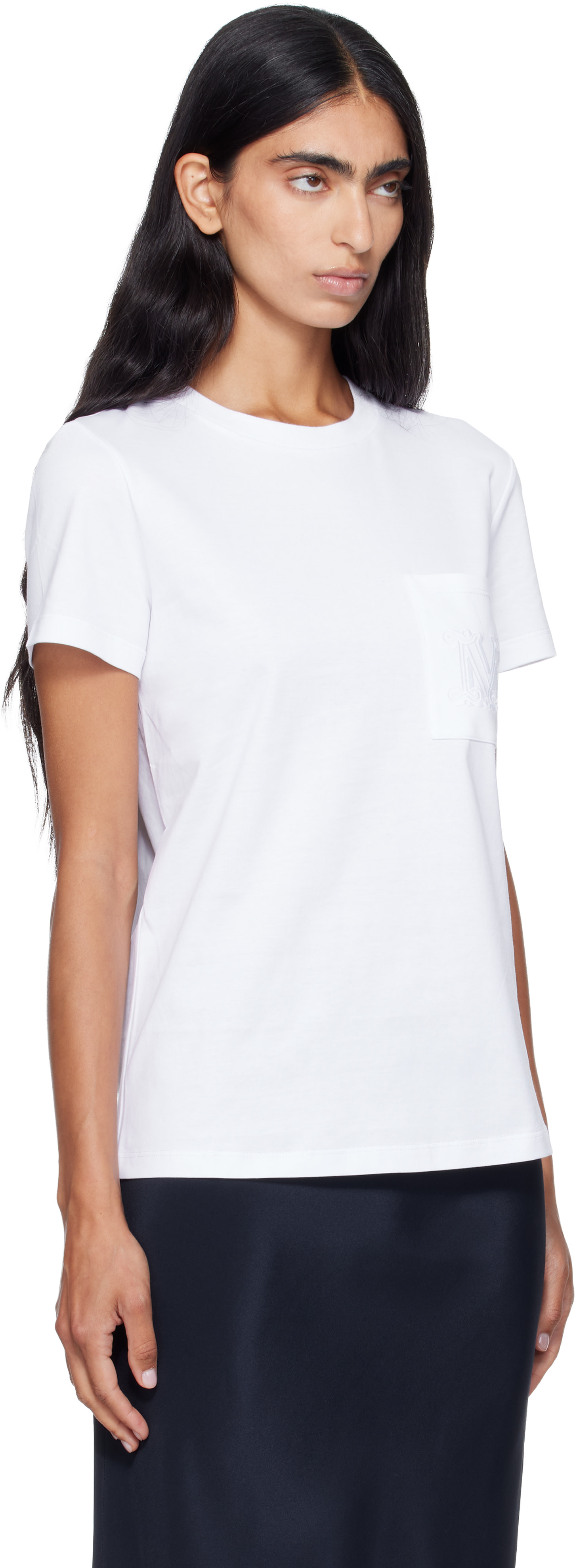 Max Mara: ホワイト Papaia Tシャツ | SSENSE 日本