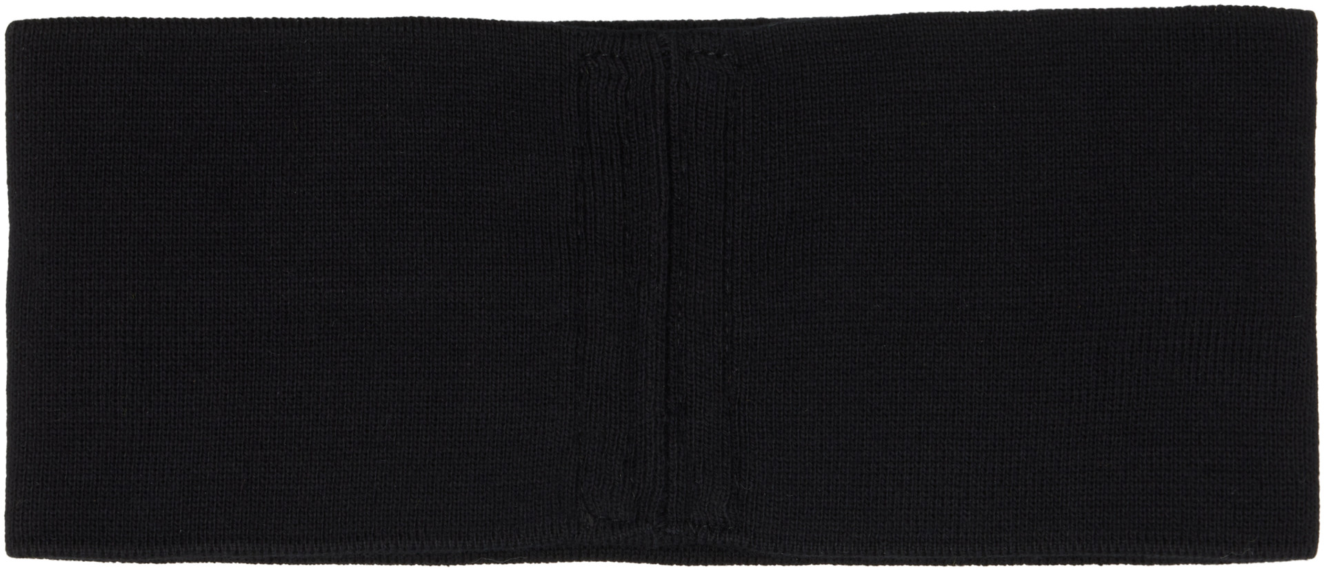 Rick Owens DRKSHDW: ブラック Tower コットン ニット ヘアバンド