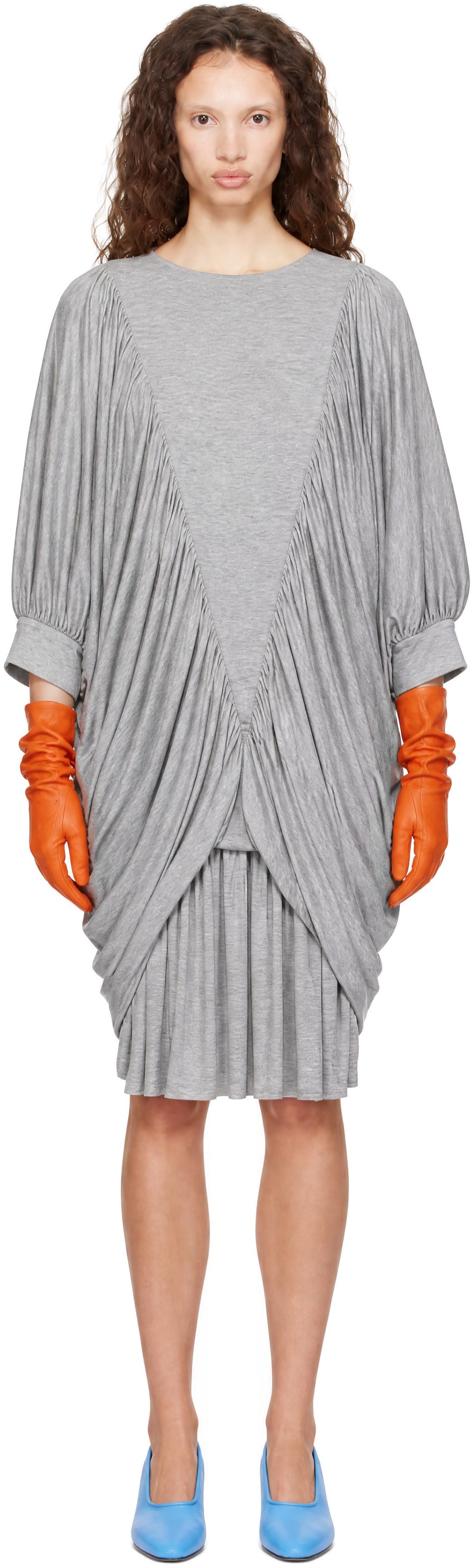 Nicklas Skovgaard - Robe midi Alisette grise