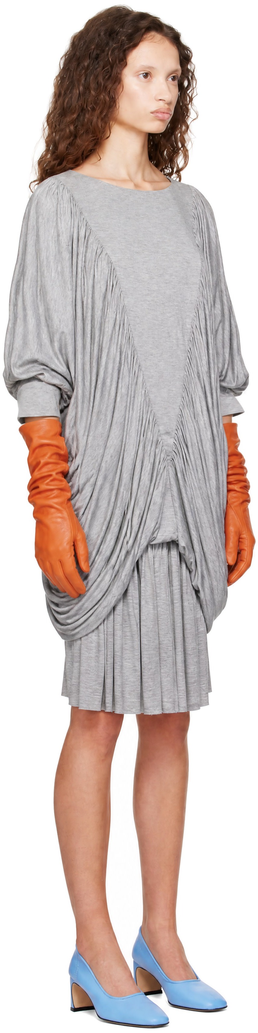 Nicklas Skovgaard - Robe midi Alisette grise