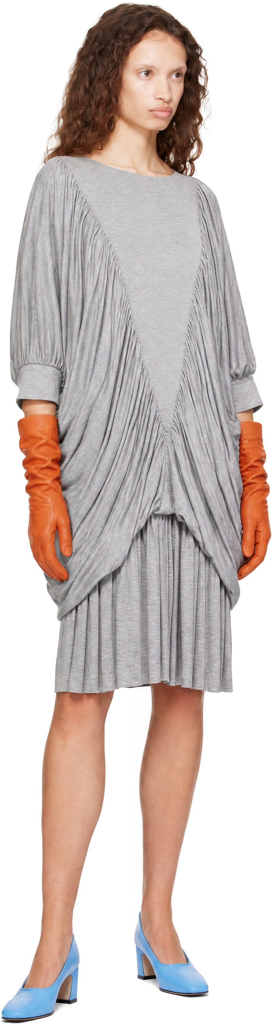 Nicklas Skovgaard - Robe midi Alisette grise