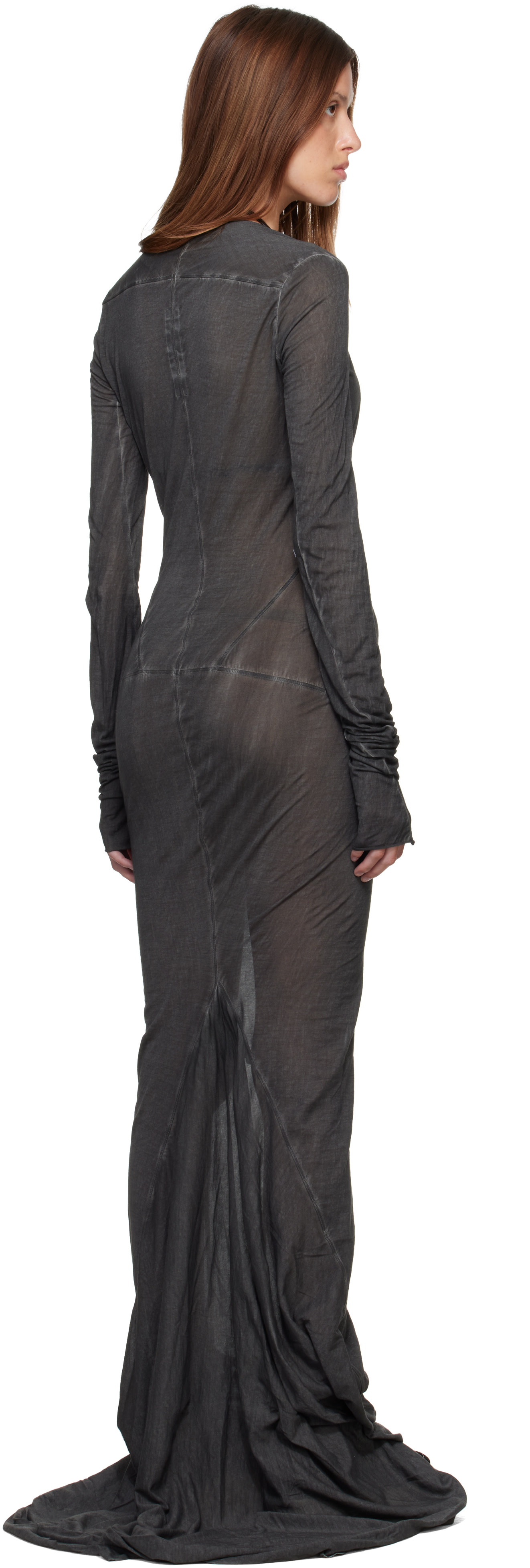 Rick Owens DRKSHDW: Black Tower Simple Edfu Maxi Dress | SSENSE