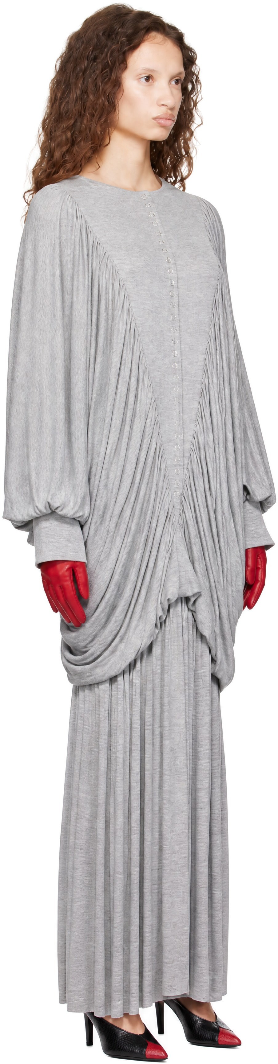 Nicklas Skovgaard - Robe longue Orchidea grise