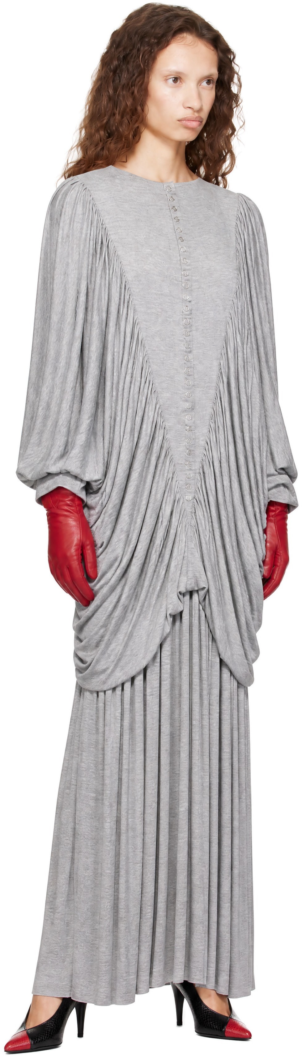 Nicklas Skovgaard - Robe longue Orchidea grise