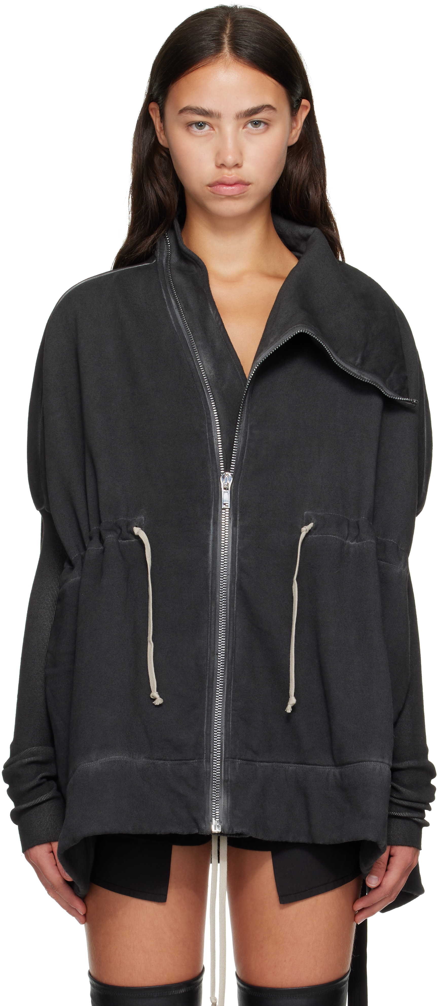 Rick Owens DRKSHDW - Pull Mountain Sail noir - Tower