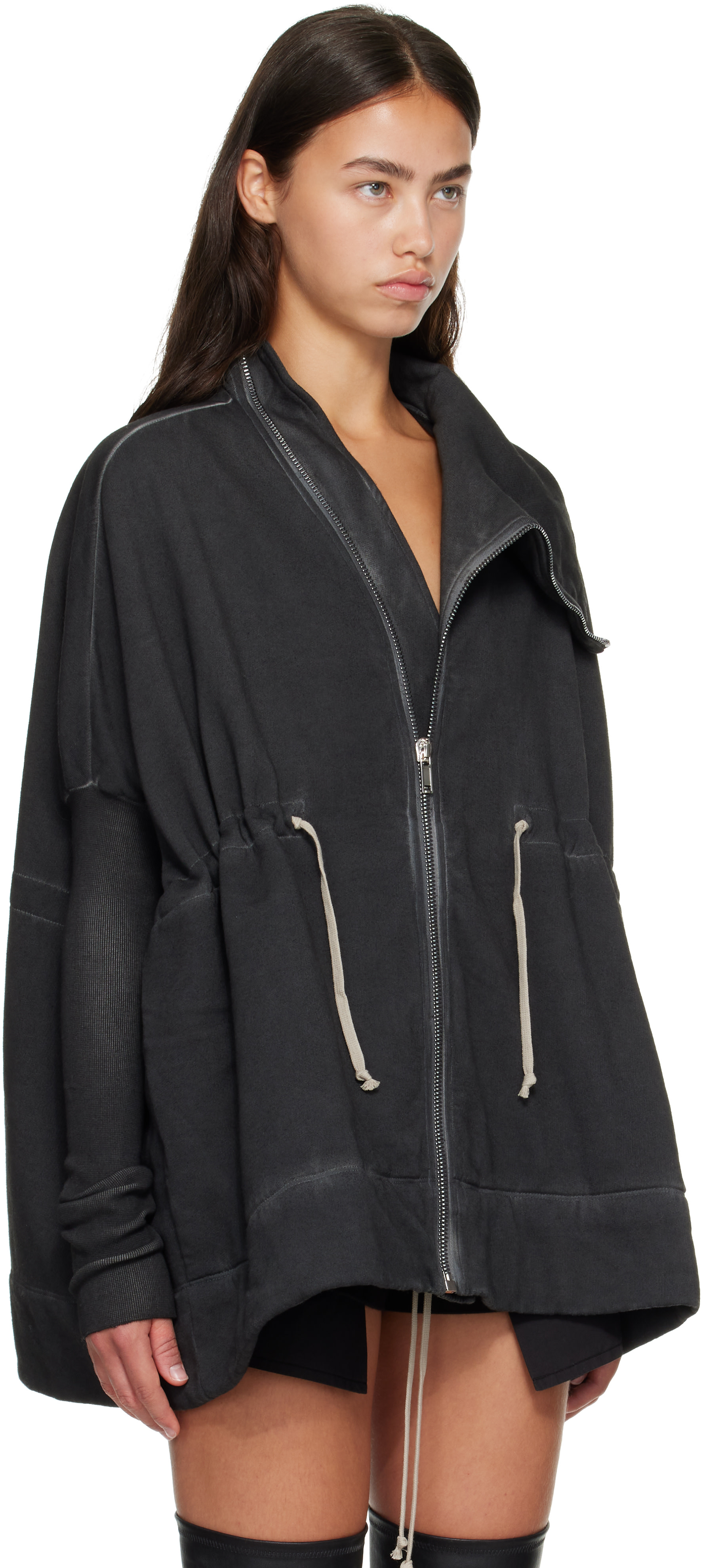 Rick Owens DRKSHDW - Pull Mountain Sail noir - Tower