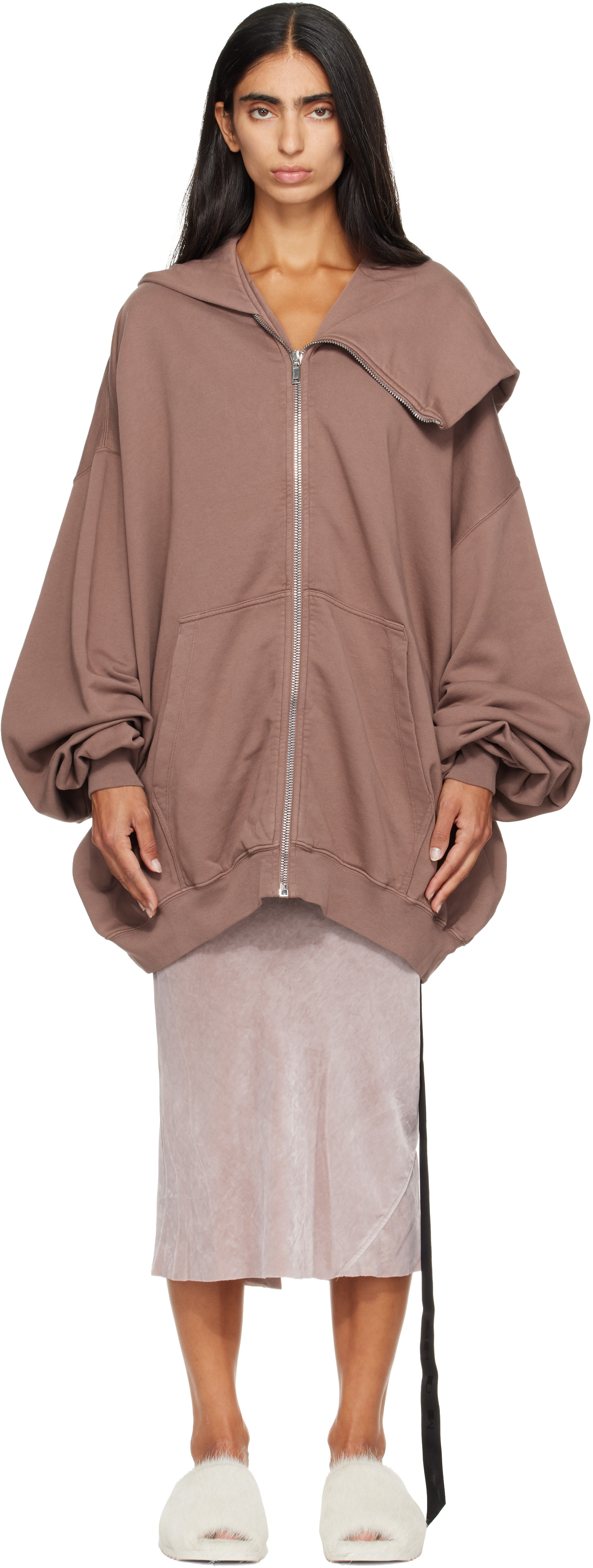 Rick Owens DRKSHDW: Purple Tower Mountain Hun Hoodie | SSENSE