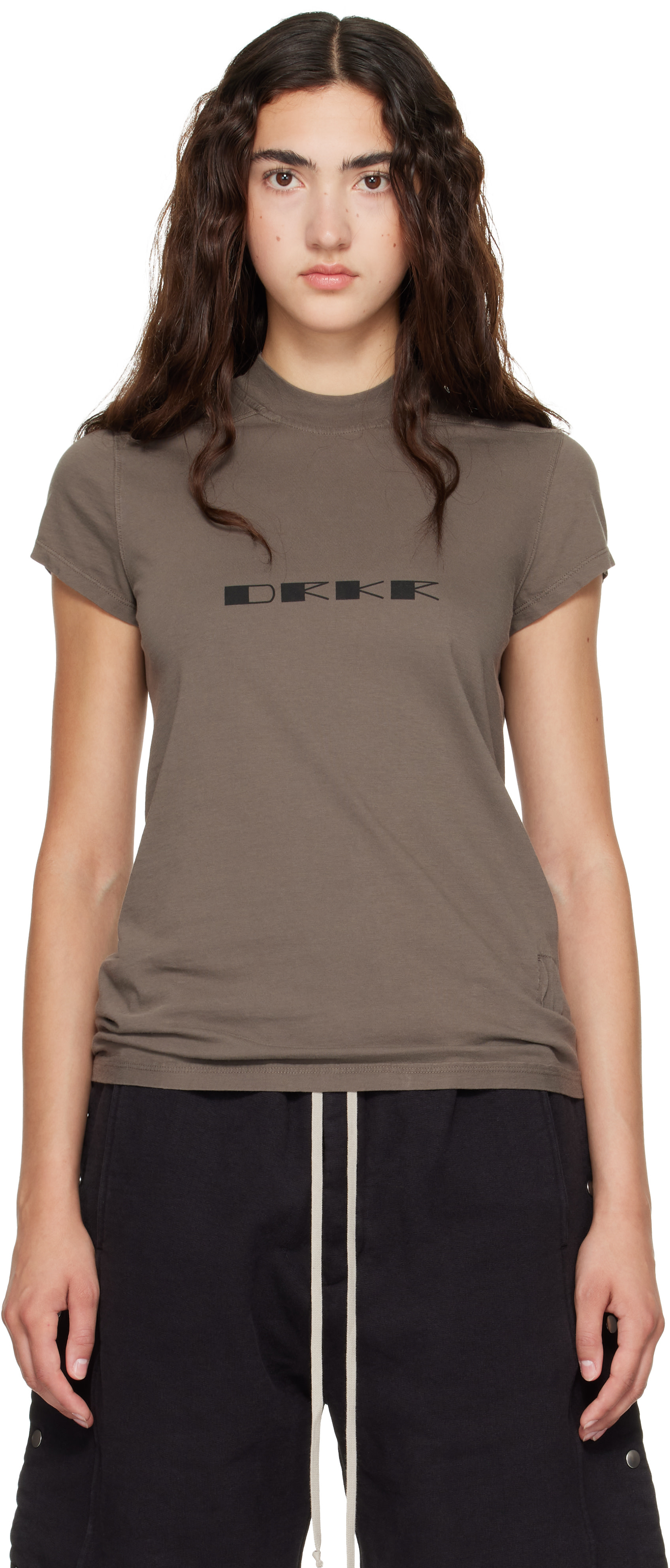 Rick Owens DRKSHDW: Taupe Tower Small Level T-shirt | SSENSE