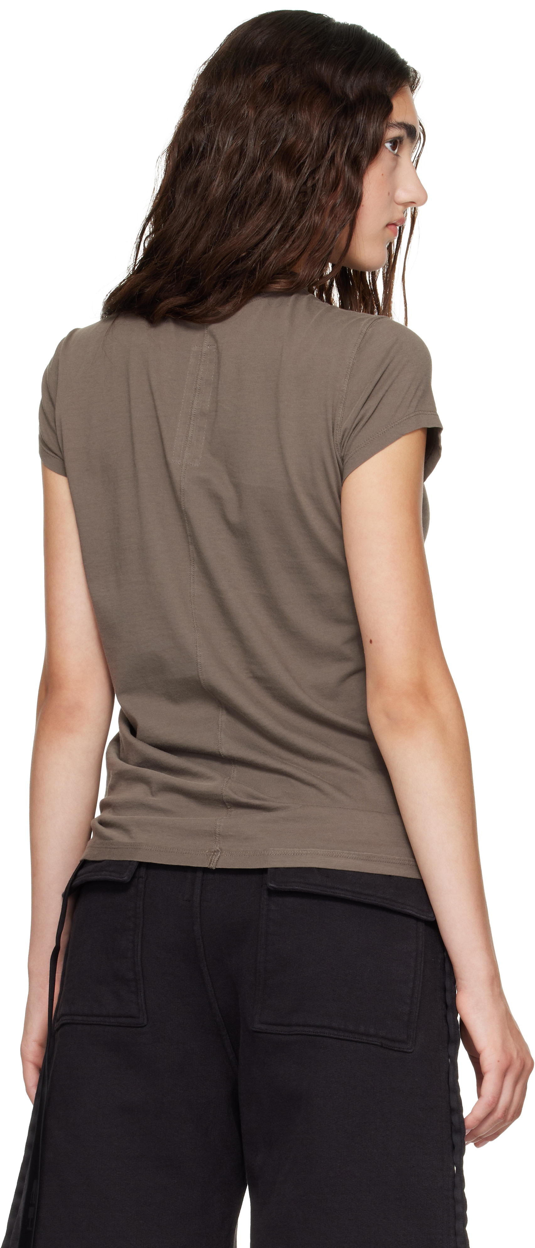 Rick Owens DRKSHDW: Taupe Tower Small Level T-shirt | SSENSE
