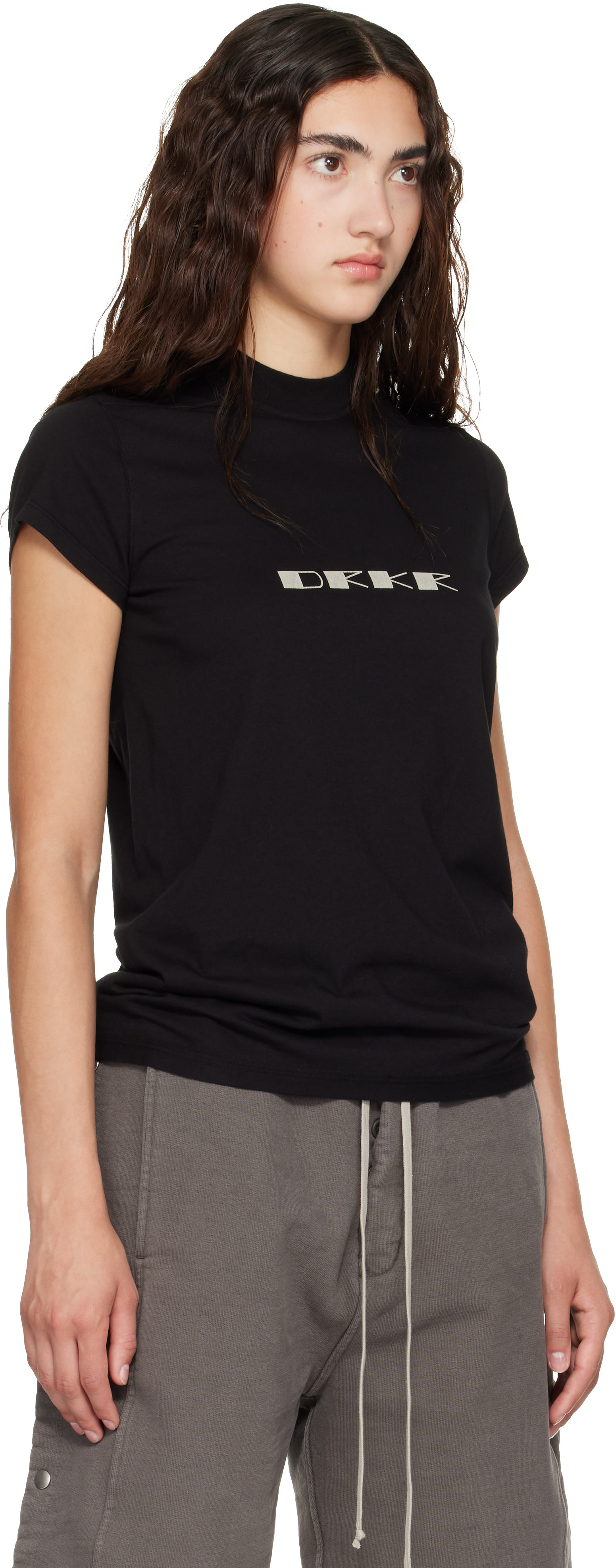 Rick Owens DRKSHDW: Black Tower Small Level T-shirt | SSENSE