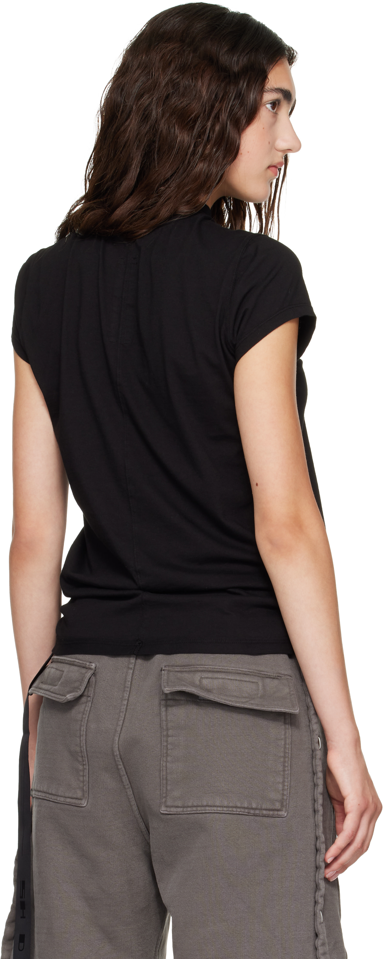 Rick Owens DRKSHDW: Black Tower Small Level T-shirt | SSENSE