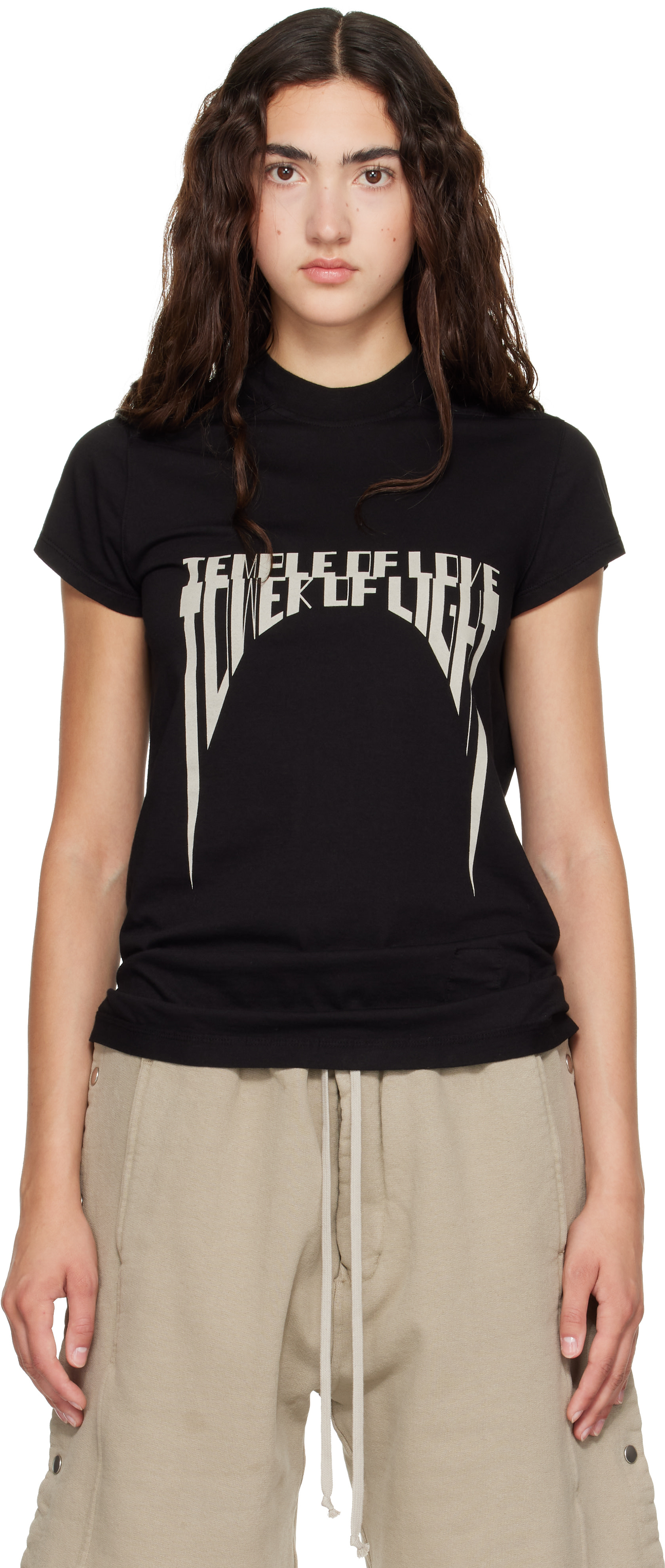 Rick Owens DRKSHDW: Black Tower Small Level T-shirt | SSENSE Japan