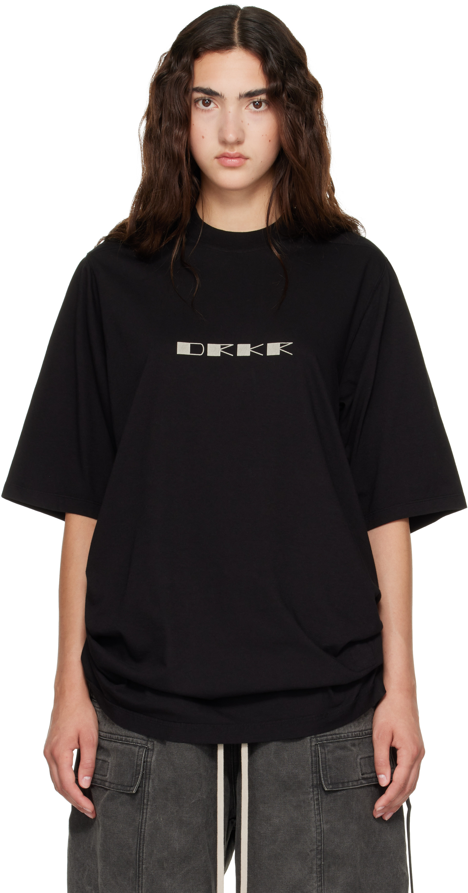 Rick Owens DRKSHDW: Black Tower Jumbo S/S T-shirt | SSENSE