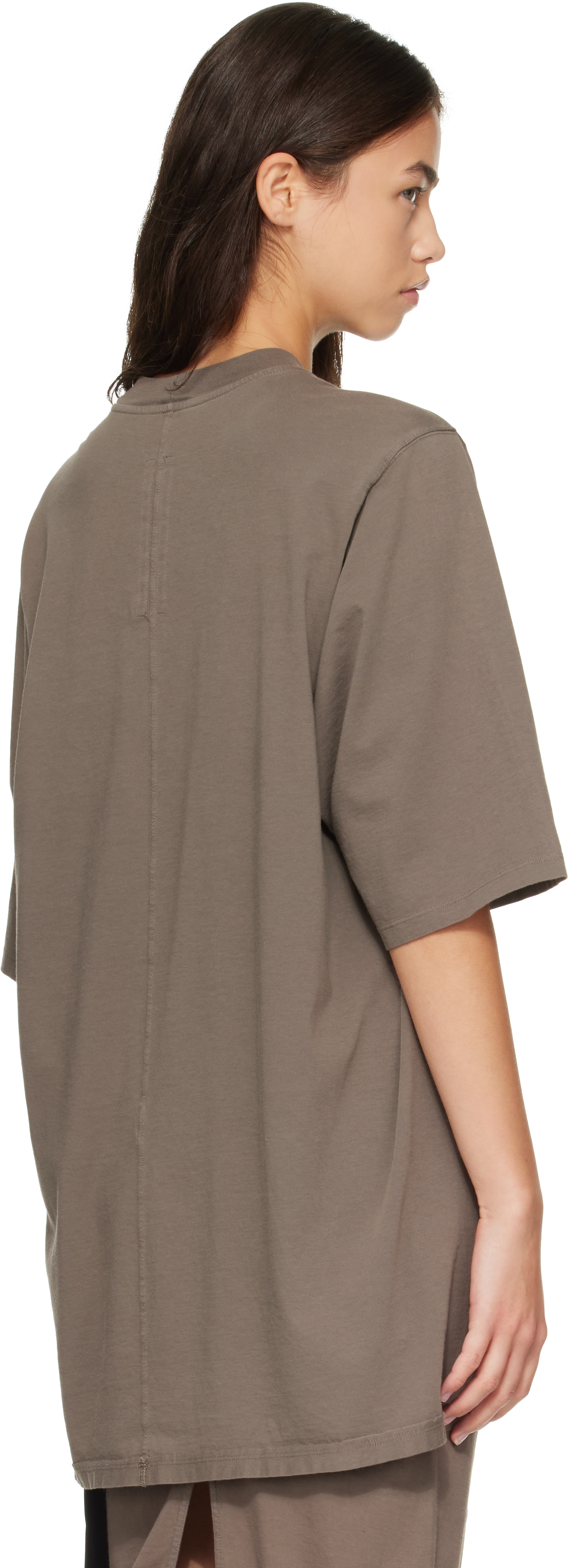 Rick Owens DRKSHDW: Gray Tower Jumbo S/S T-shirt | SSENSE