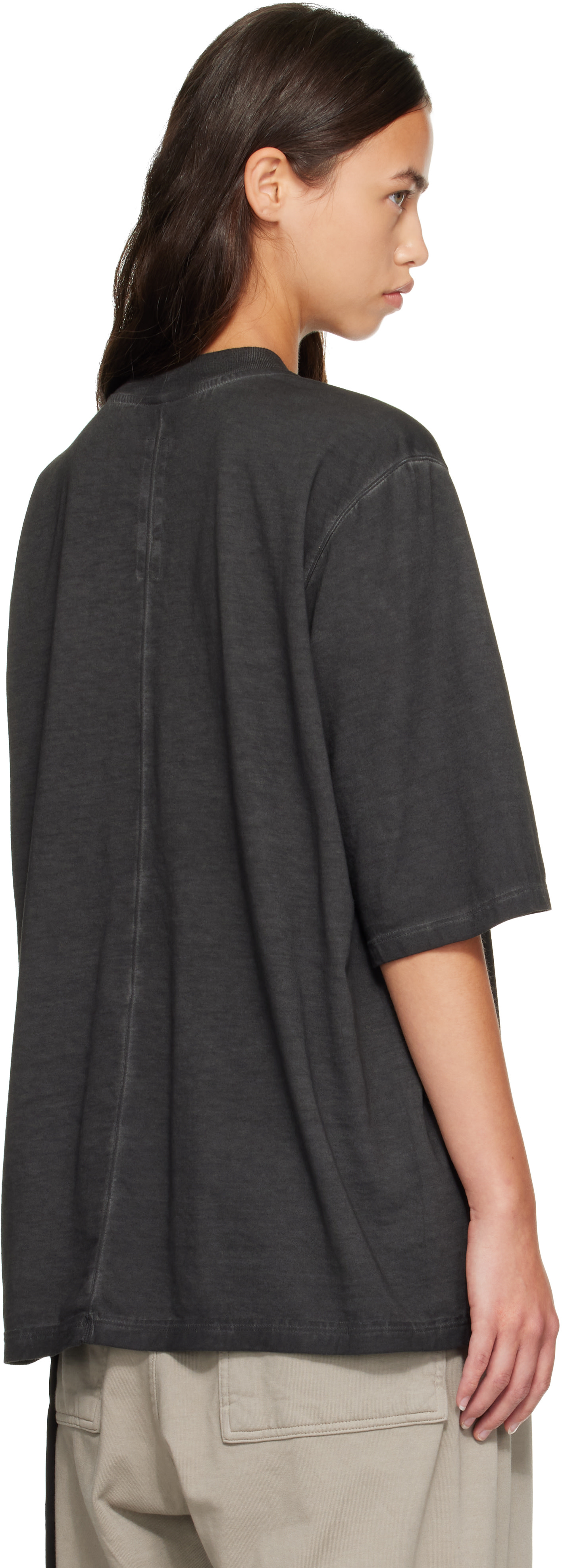 Rick Owens DRKSHDW: Black Tower Walrus T-shirt | SSENSE