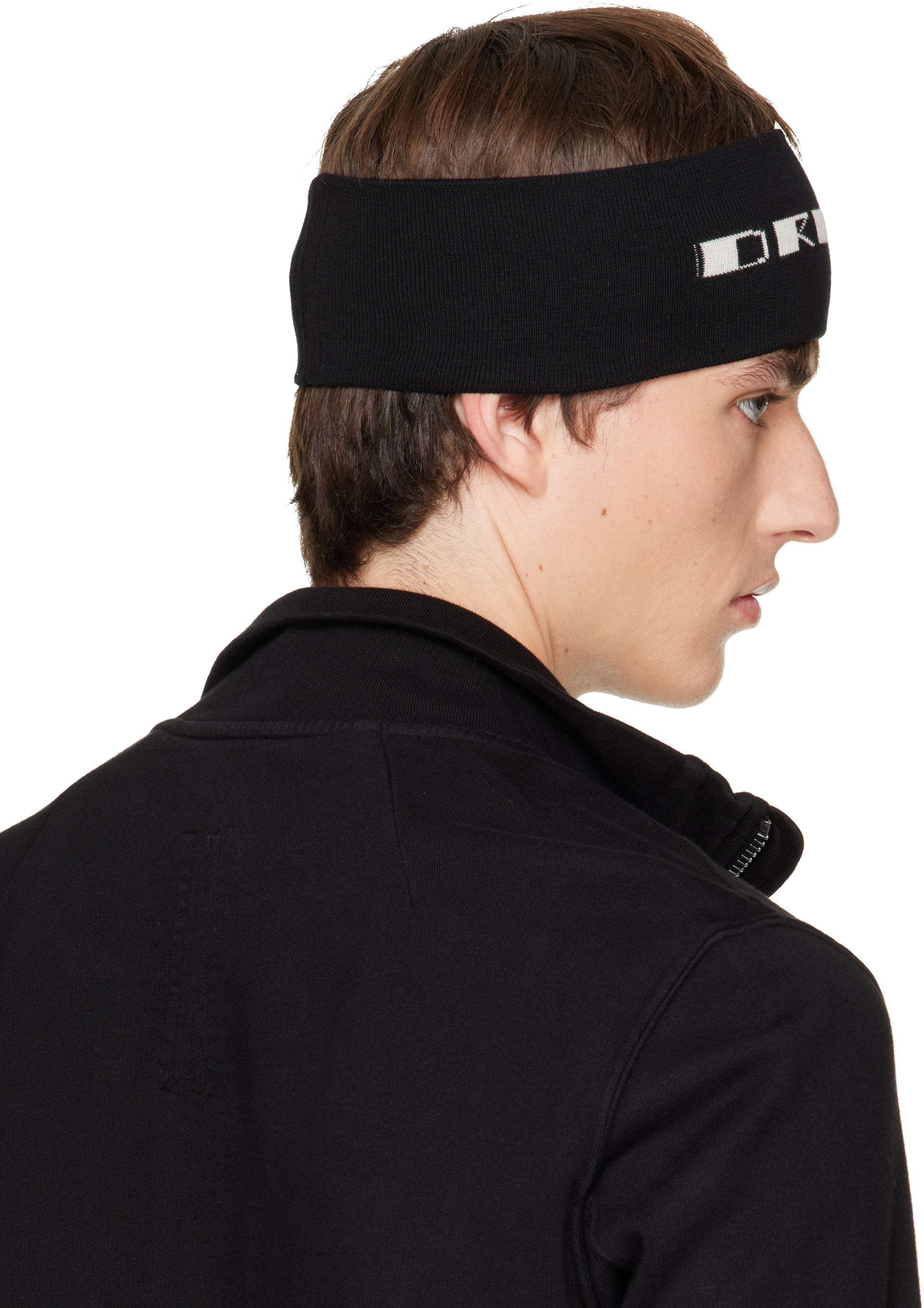 Rick Owens DRKSHDW: ブラック Tower ニット ヘアバンド | SSENSE 日本