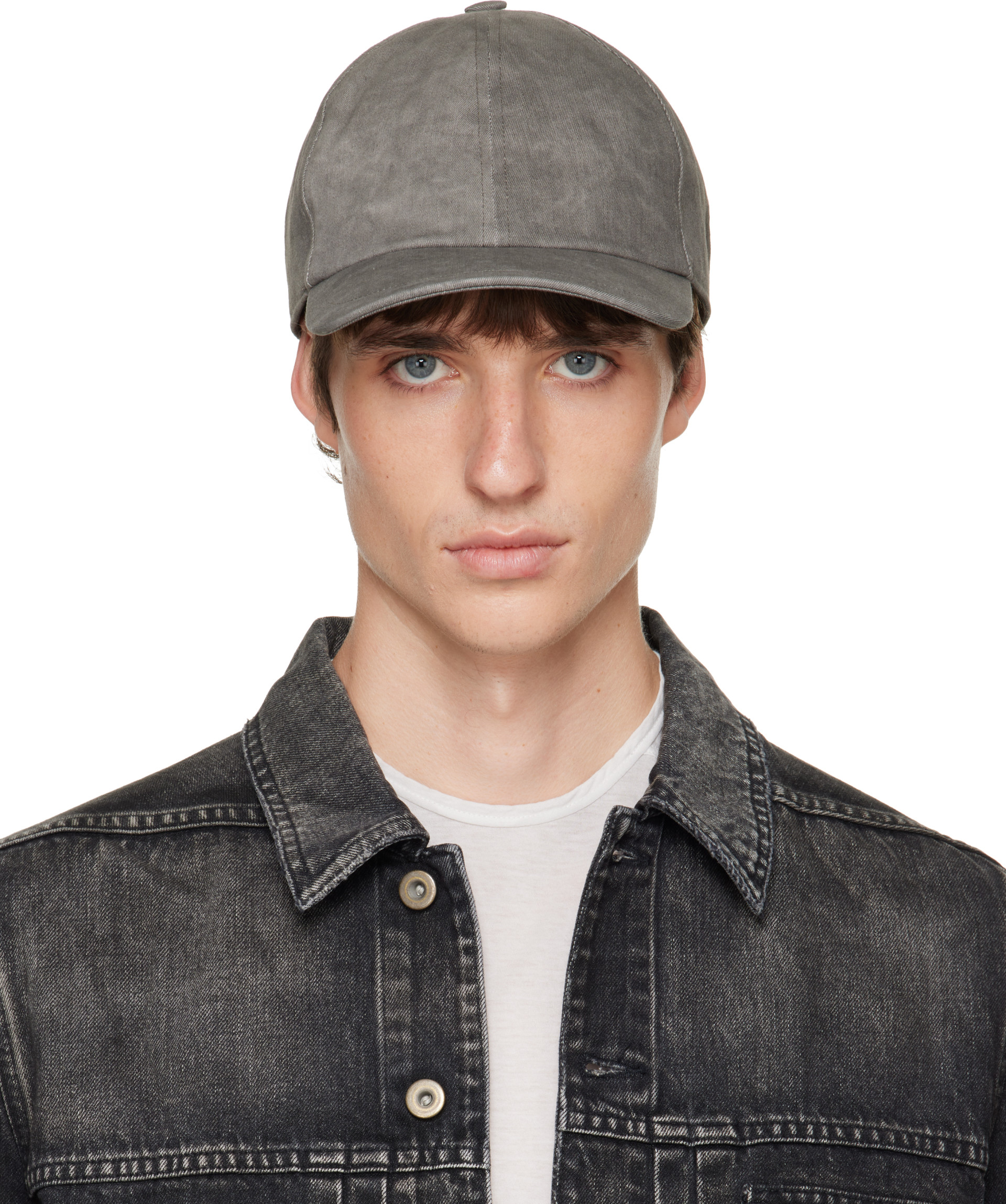 Rick Owens DRKSHDW - Gray Denim Baseball Cap
