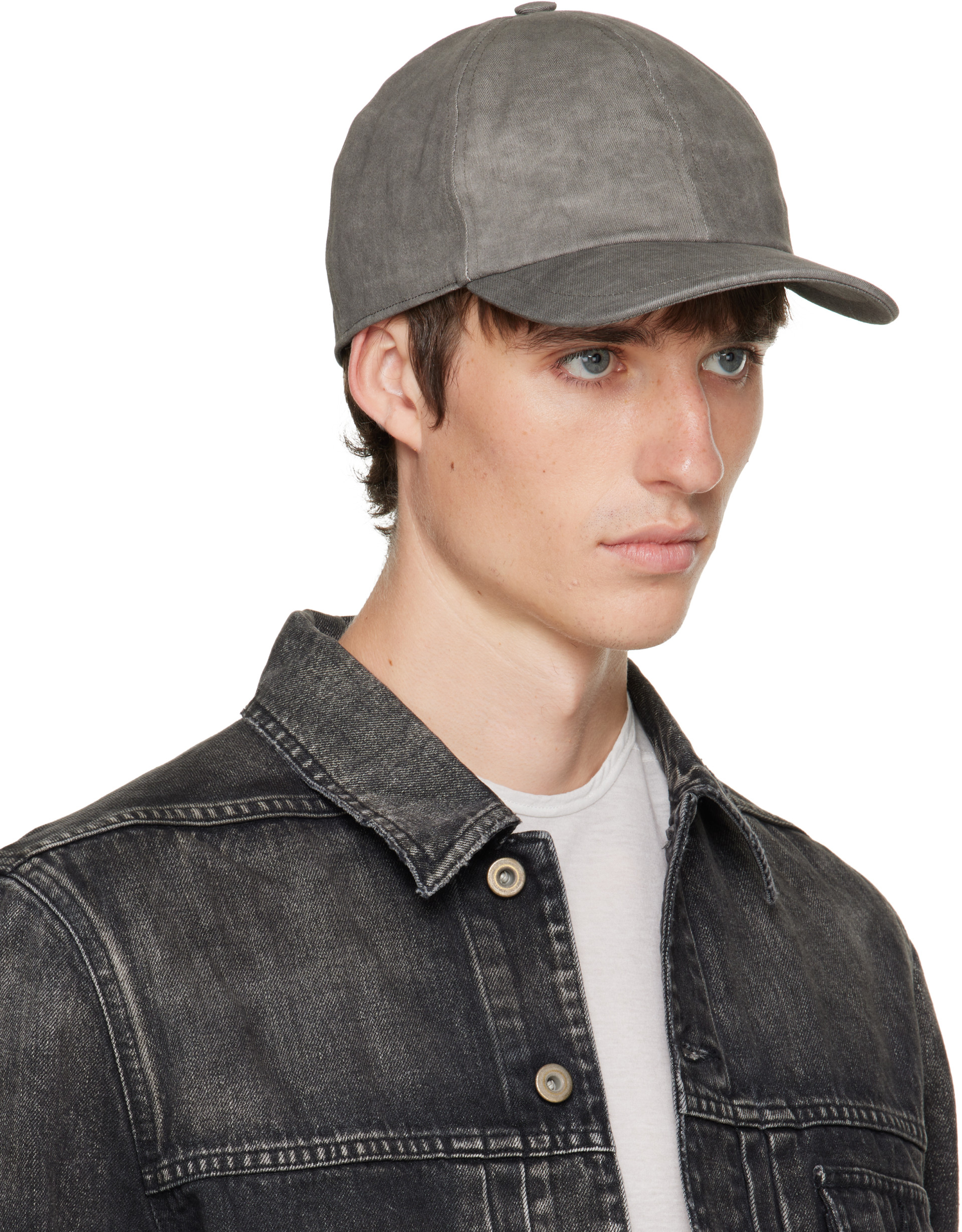 Rick Owens DRKSHDW - Gray Denim Baseball Cap