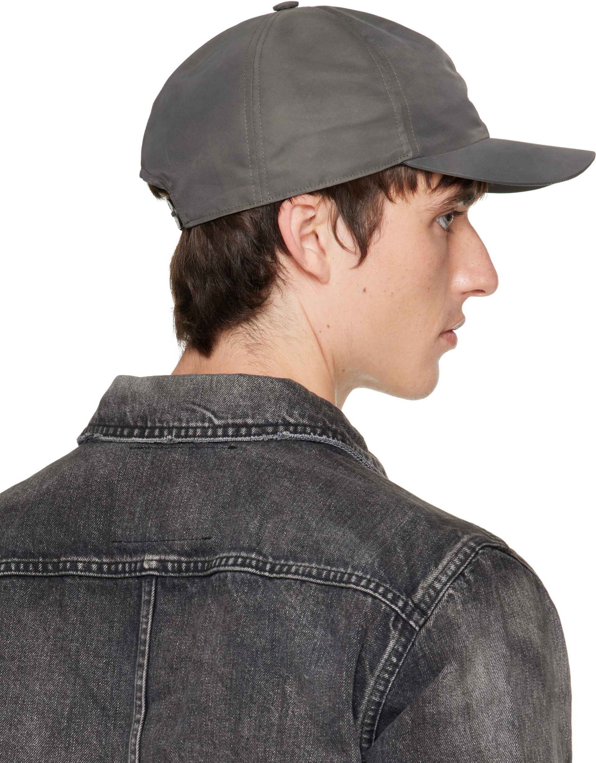 Rick Owens DRKSHDW - グレー Tower Washed Bomber ベースボールキャップ